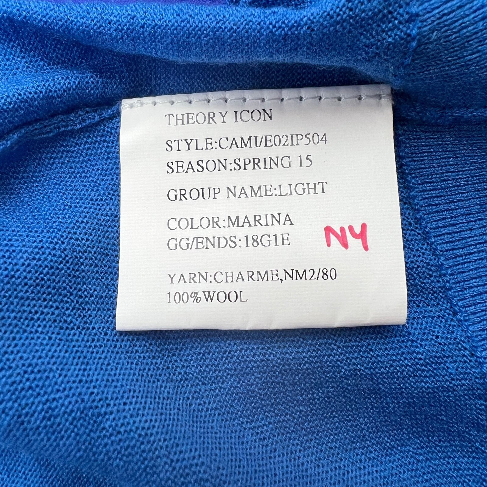 Theory Theory Wool Knit Camisole Spaghetti Strap Blue Size S / US 4 / IT 40 - 5 Thumbnail