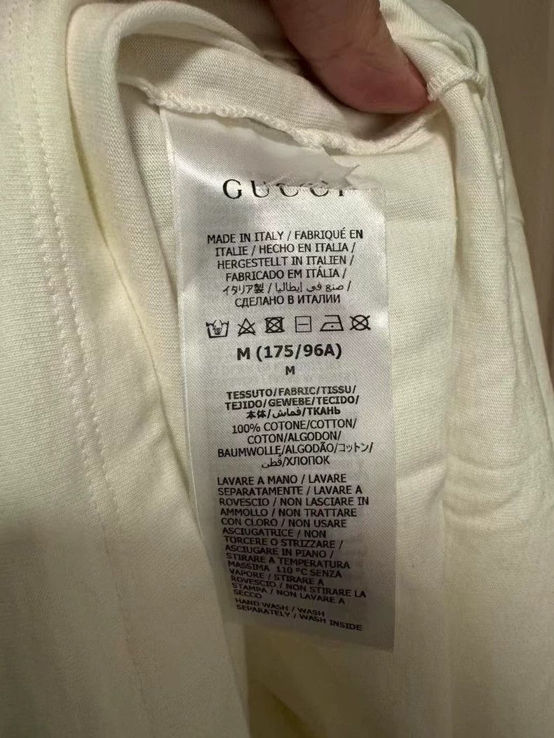 Gucci Gucci Red and green striped slogan short sleeves 2505-Nexta Size US M / EU 48-50 / 2 - 4 Thumbnail