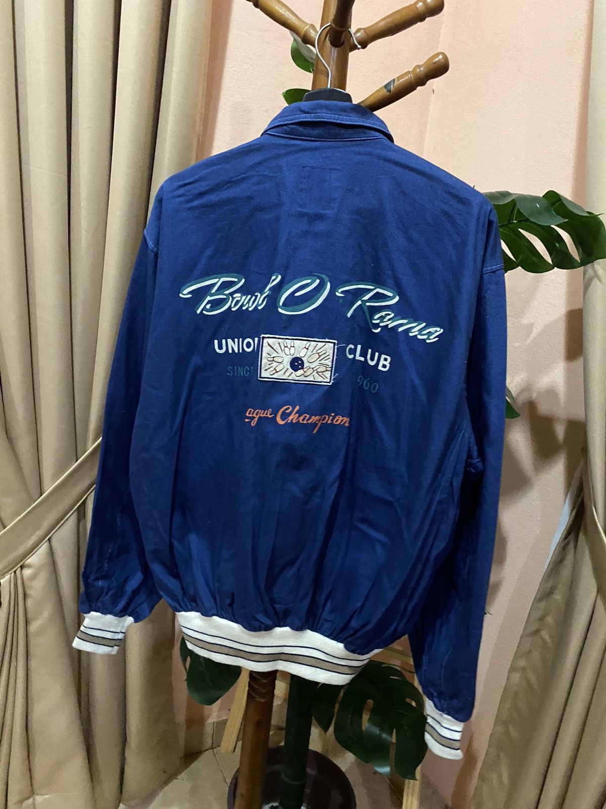 UNIONBAY VINTAGE 90S UNION BAY INDIGO VARSITY JACKET Size US L / EU 52-54 / 3 - 8 Thumbnail