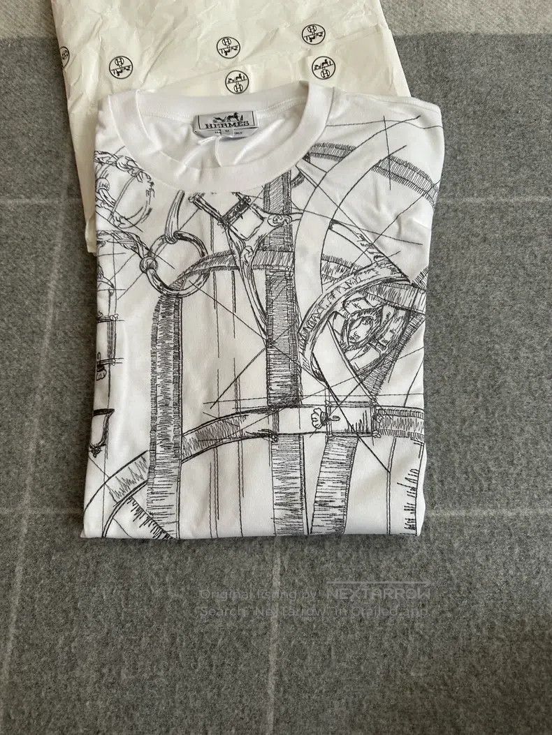 Hermes Hermes Men's Graffiti Size US M / EU 48-50 / 2 - 2 Thumbnail