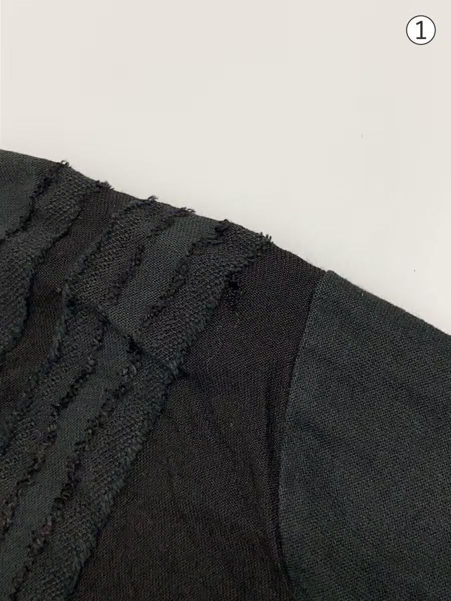 Yohji Yamamoto Striped Pattern Zip Long Sleeve Tee Size US L / EU 52-54 / 3 - 3 Thumbnail