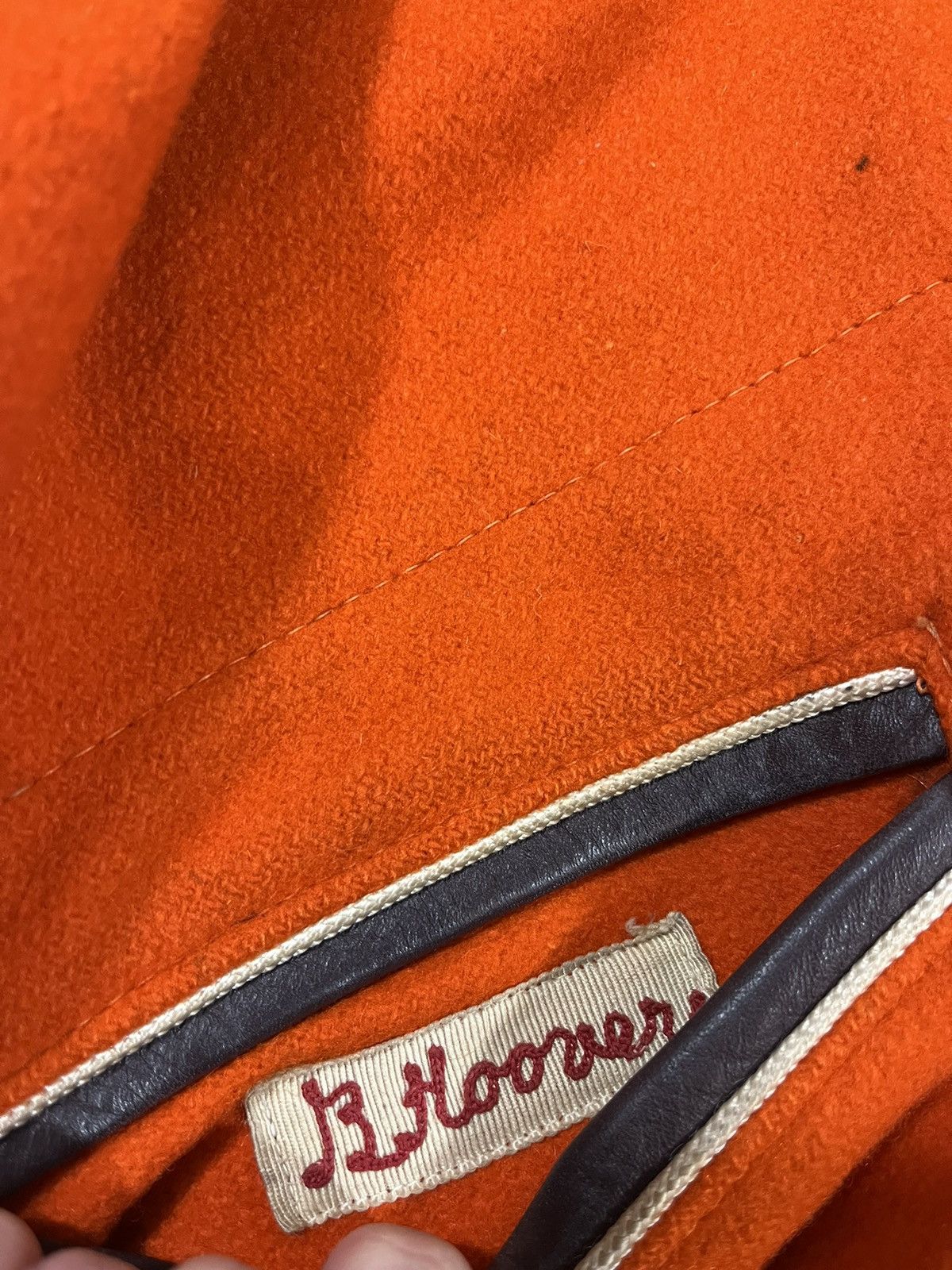 Vintage Vintage 50s Orange Wool Varsity Jacket Size US M / EU 48-50 / 2 - 9 Thumbnail