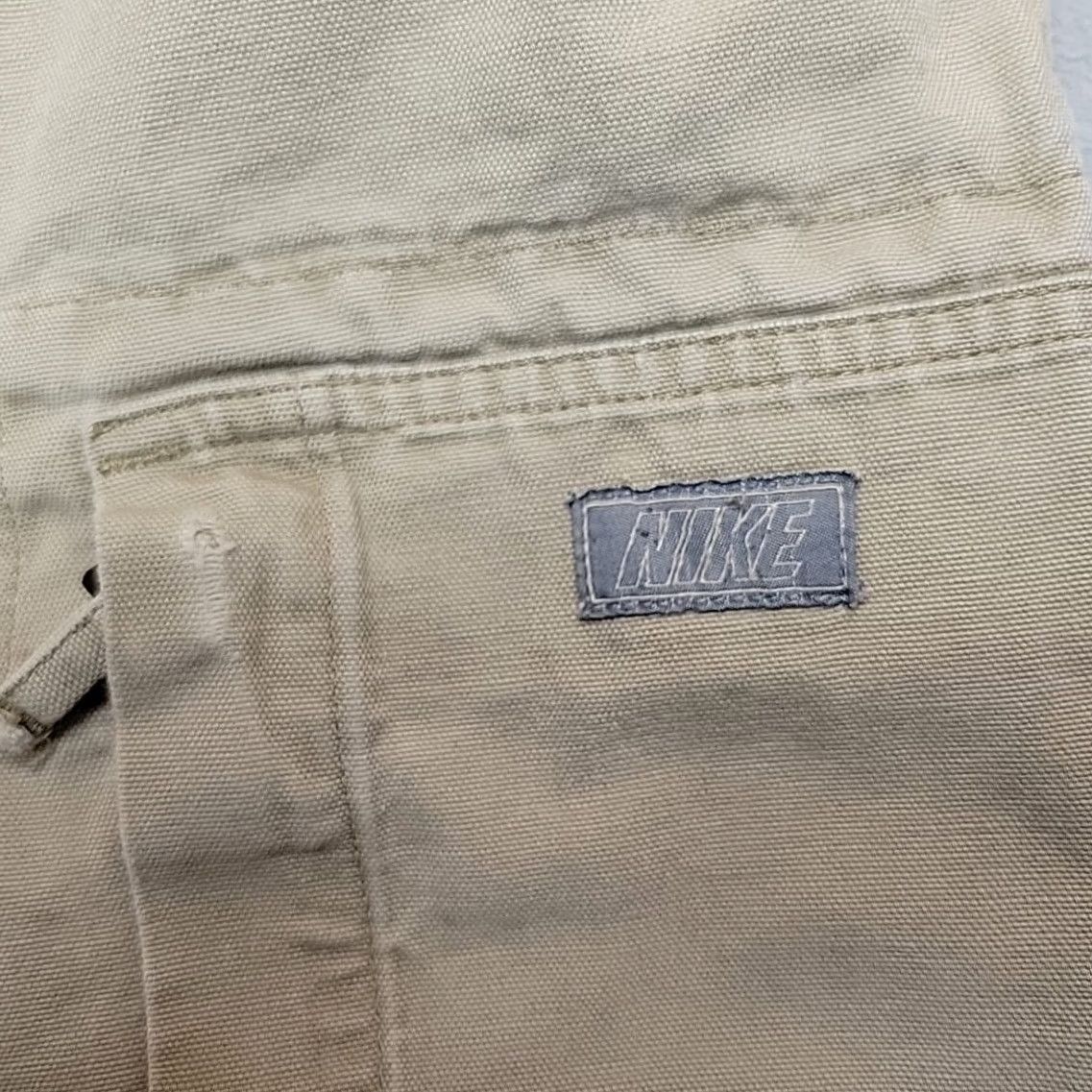 Nike Nike Pants Men 34 Khaki Cargo Wide Leg Skate Streetwear Utility Cotton Baggy Y2K Mens 34 Beige Pants Size US 31 - 6 Thumbnail