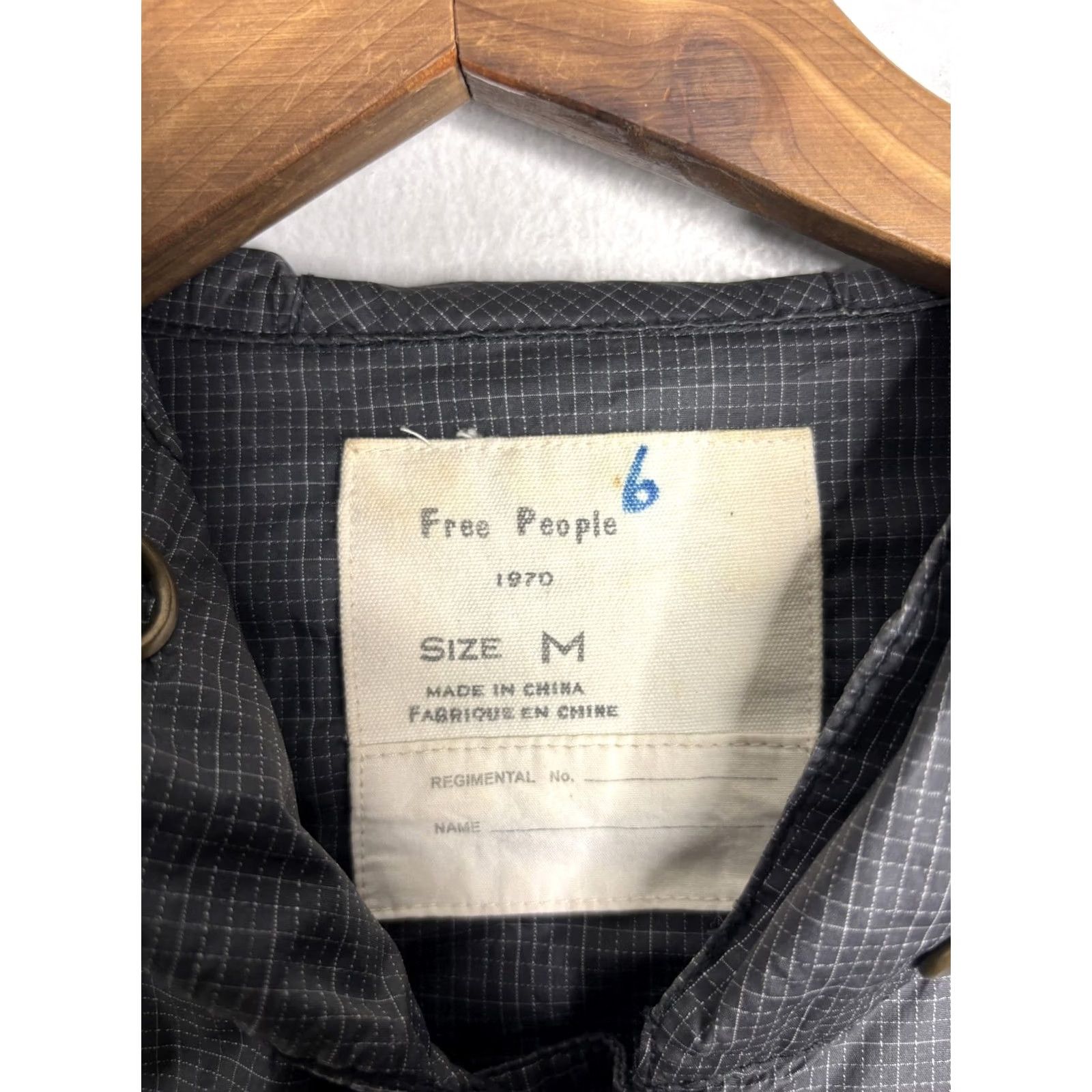 Free People Free People Jacket Womens Medium Gray Hooded Zip Front Lightweight Windbreaker Size M / US 6-8 / IT 42-44 - 4 Thumbnail
