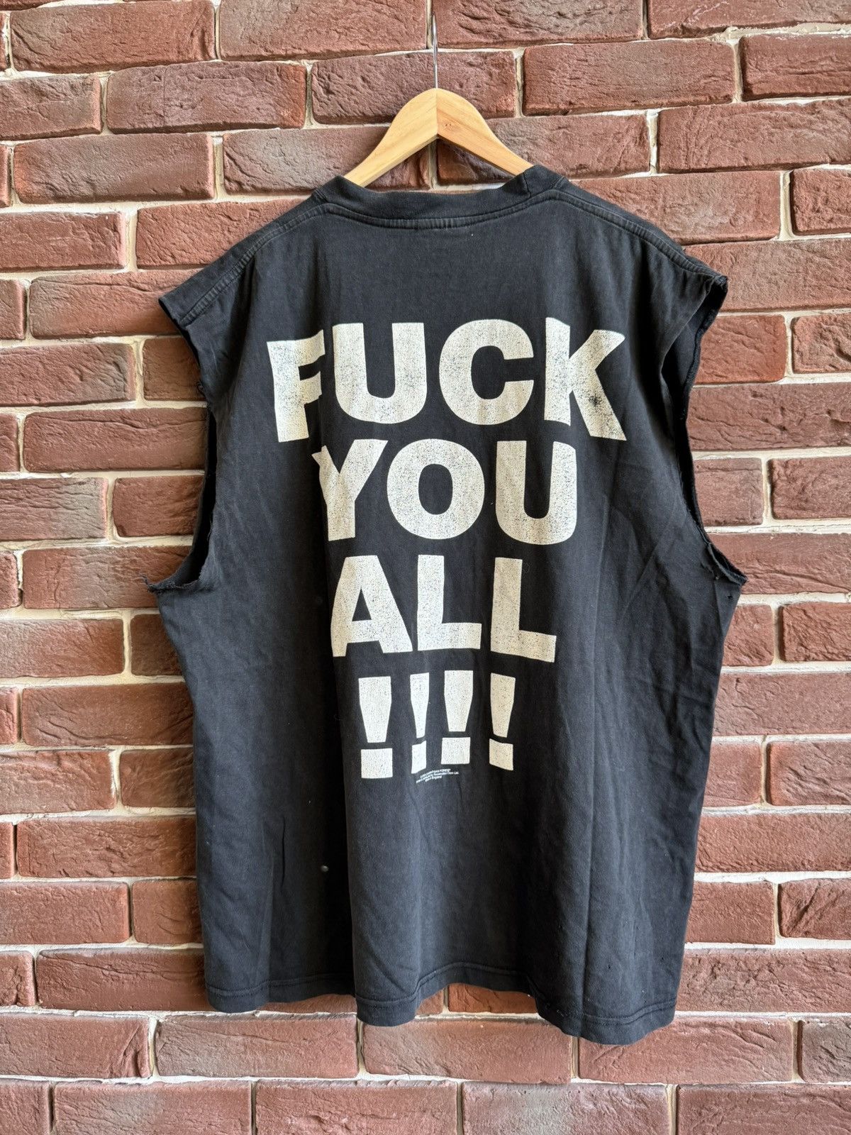 Band Tees 2003 Carpathian Forest Fuck You All Black Metal Band Tshirt Size US XL / EU 56 / 4 - 2 Thumbnail