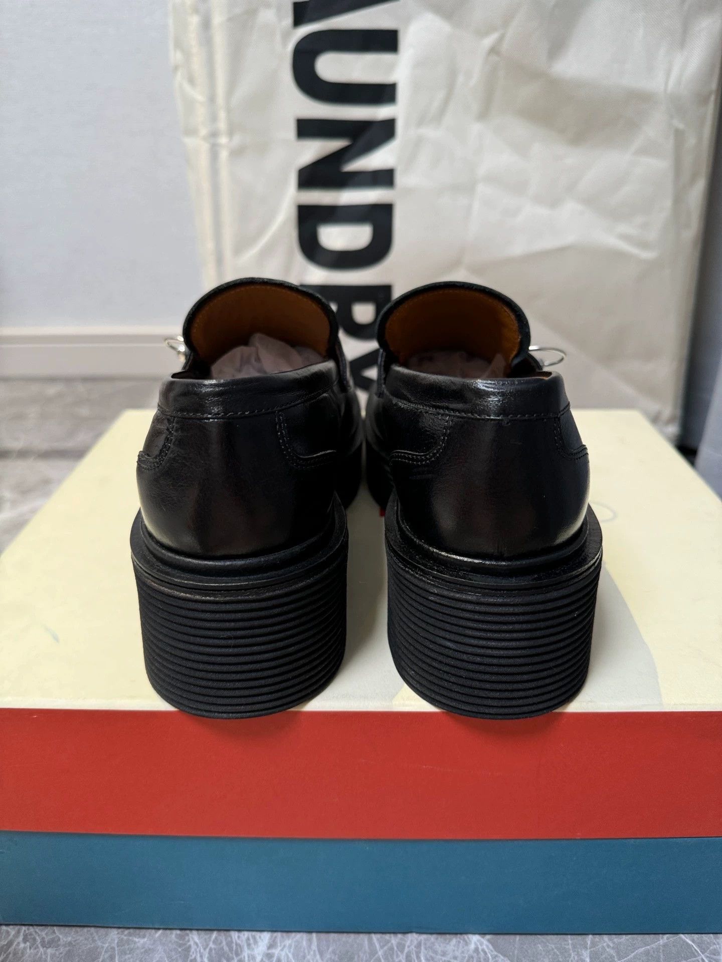 Marni Marni Moccasin Platform Loafer Women's 37 Black Size US 6.5 / IT 36.5 - 5 Thumbnail