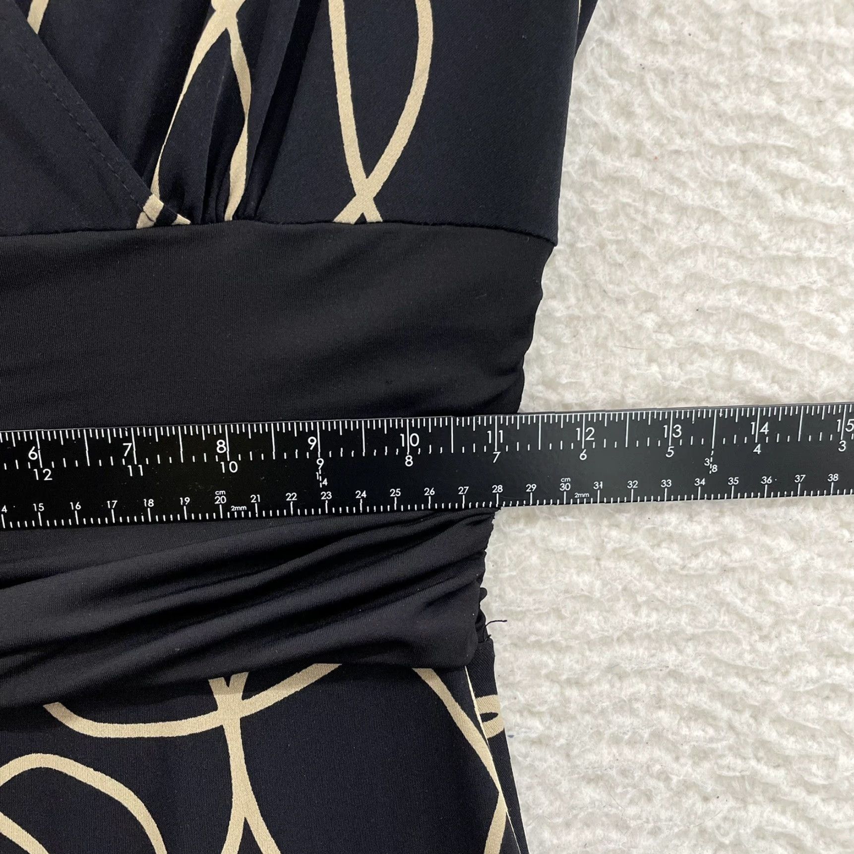 MAGGY LONDON VINTAGE Y2K Maggy London Dress Midi Small 4 Black Slinky A-Line Cocktail Size S / US 4 / IT 40 - 5 Thumbnail