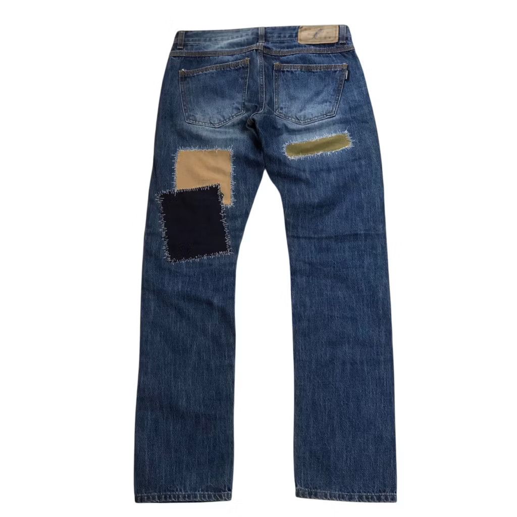 Beauty Beast × Hysteric Glamour distressed japanese denim reworked sashiko Size US 31 - 2 Thumbnail