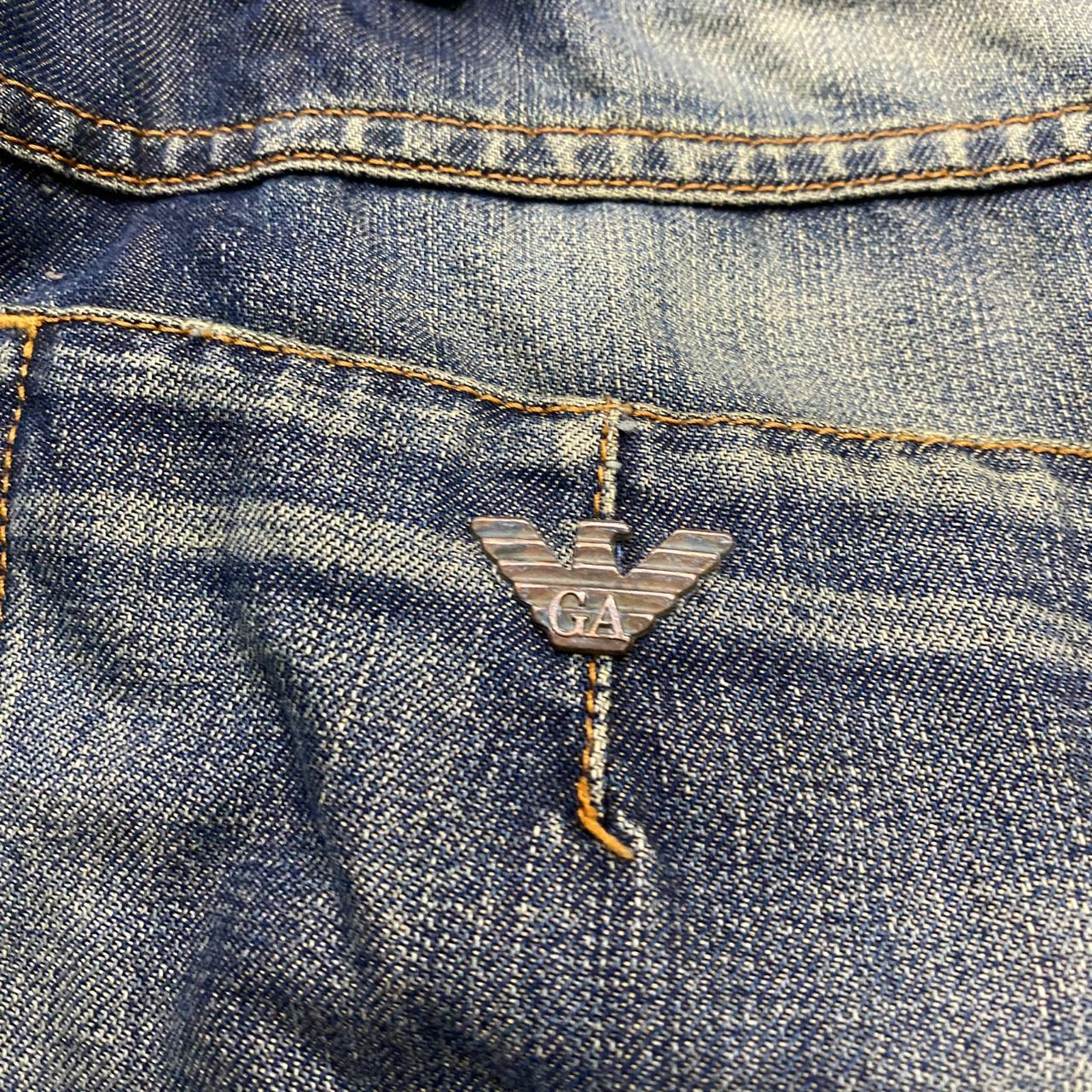 Giorgio Armani 💥Best Offer💥Vintage Armani Jeans Patchwork Denim Size US 32 / EU 48 - 14 Thumbnail