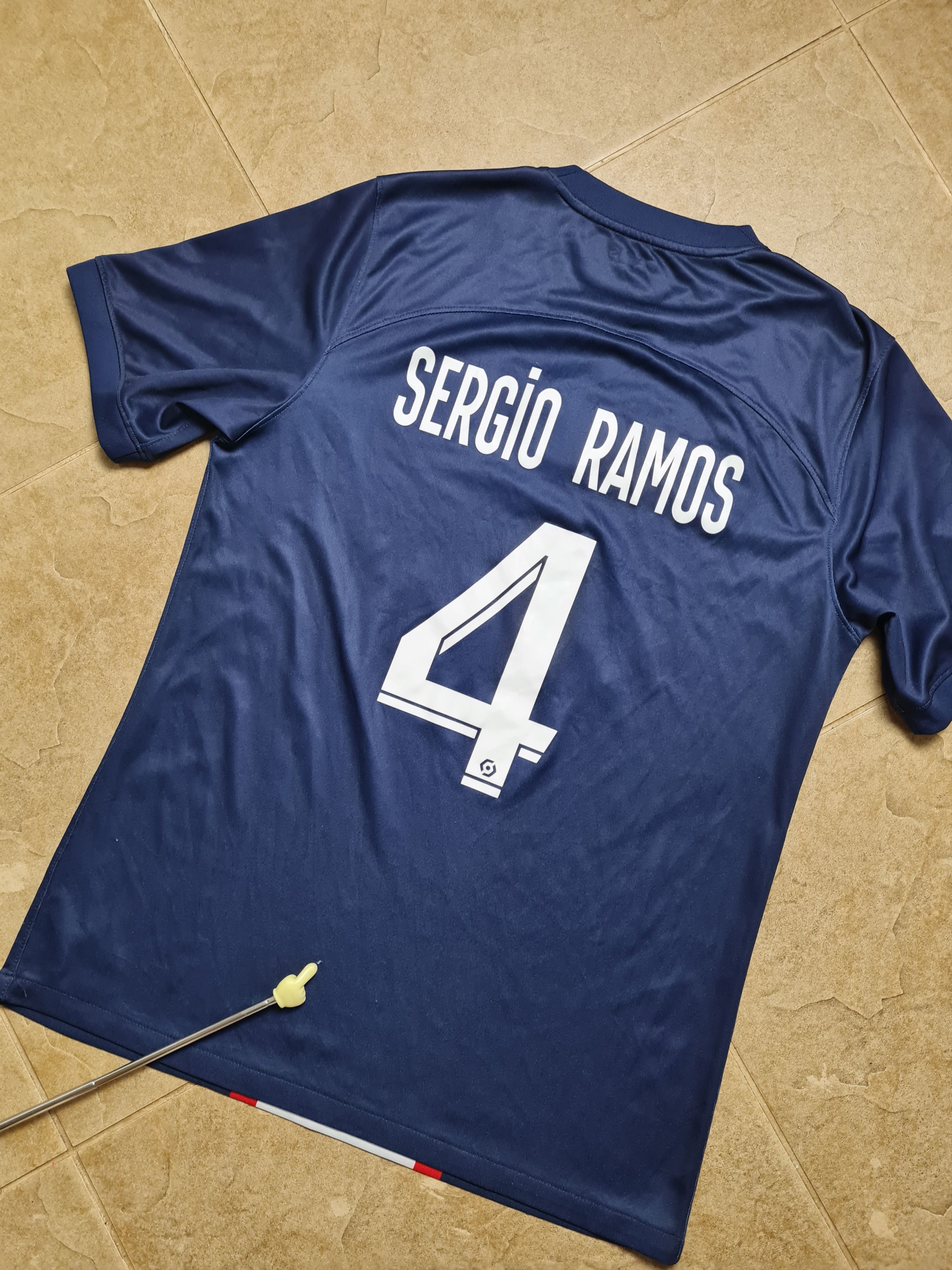 Nike PSG Ramos #4 Home Soccer Shirt Soccer Nike Paris Saint Size US M / EU 48-50 / 2 - 19 Thumbnail