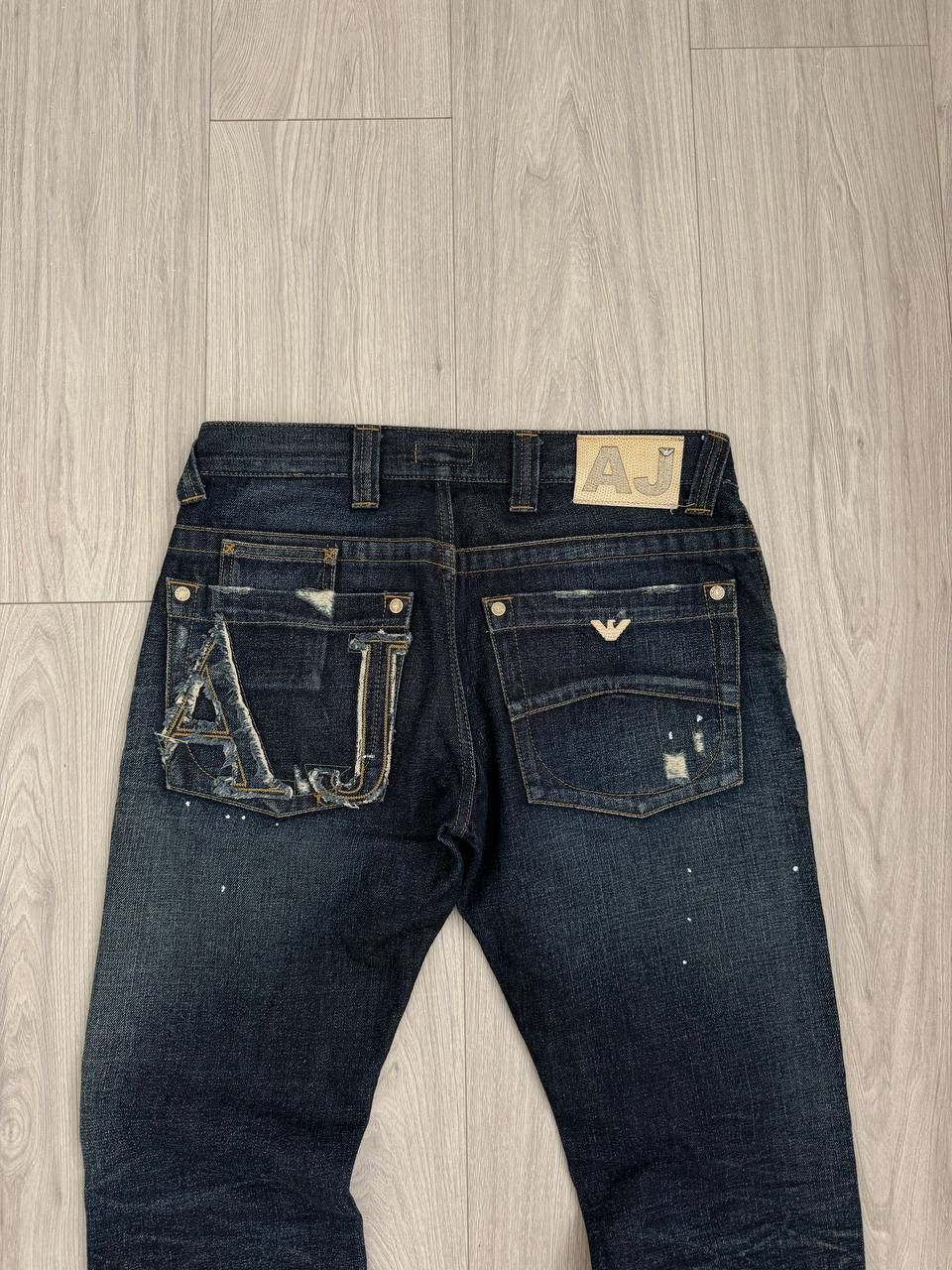 Armani Armani Jeans Big Logo Denim Jeans Size US 31 - 2 Thumbnail