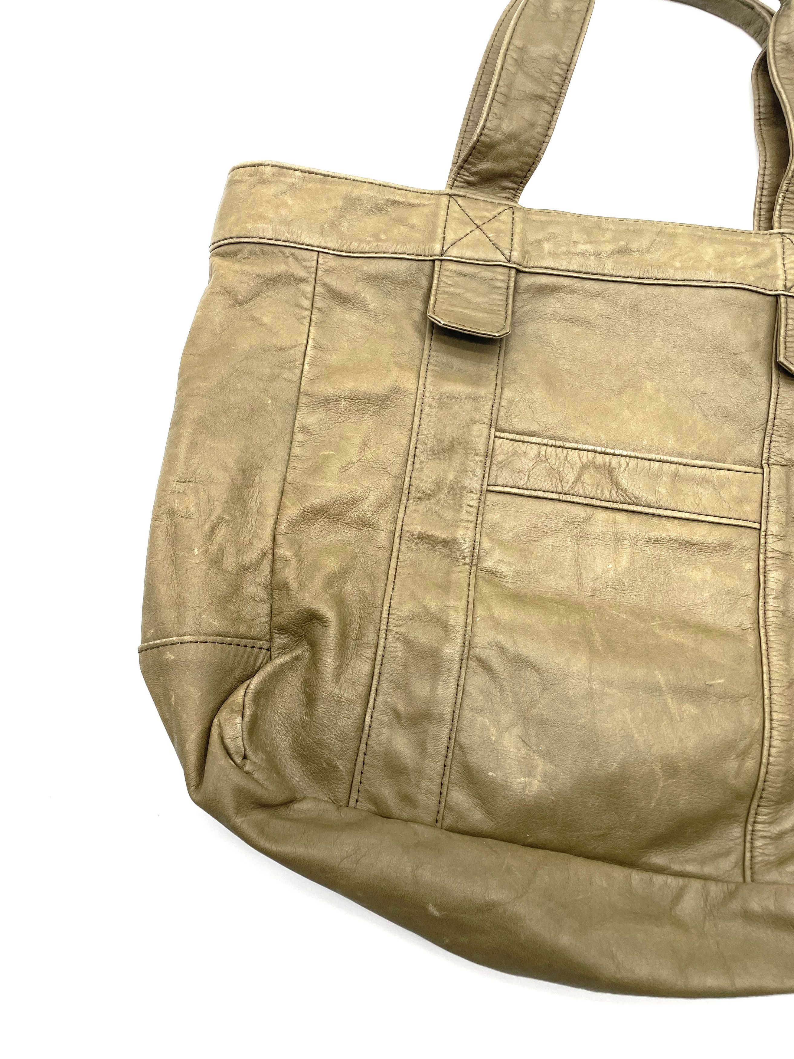 Yohji Yamamoto Leather Tote Bag Size ONE SIZE - 3 Thumbnail