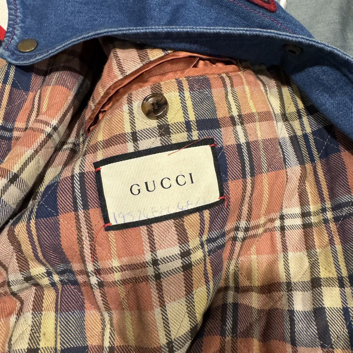 Gucci Gucci Band Denim Varsity Jacket Size US L / EU 52-54 / 3 - 8 Thumbnail
