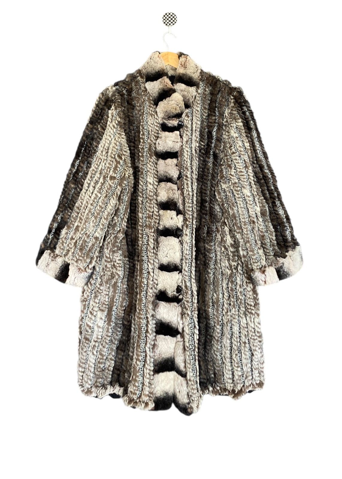 Balmain Very Rare Vintage Balmain 100% Silk Rabbit Fur Parka 1990s Size US L / EU 52-54 / 3 - 1 Thumbnail