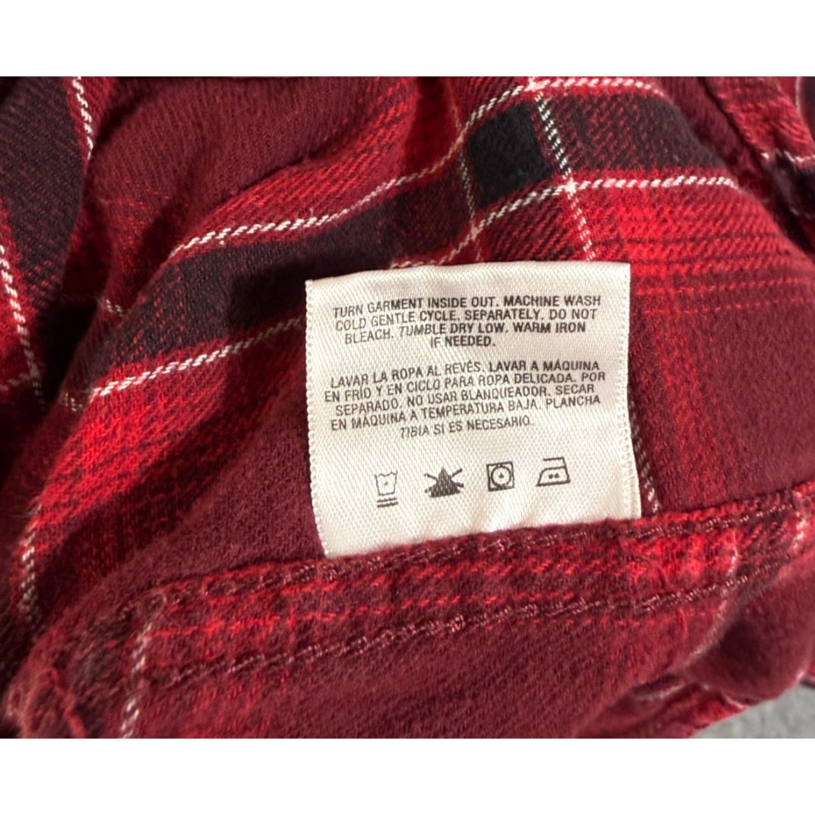 CO VINTAGE Roebuck & Co Western Shirt Mens 2XL Red Plaid Flannel Pearl Snap Long Sleeve Pockets Cowboy Mens Size US XXL / EU 58 / 5 - 6 Thumbnail