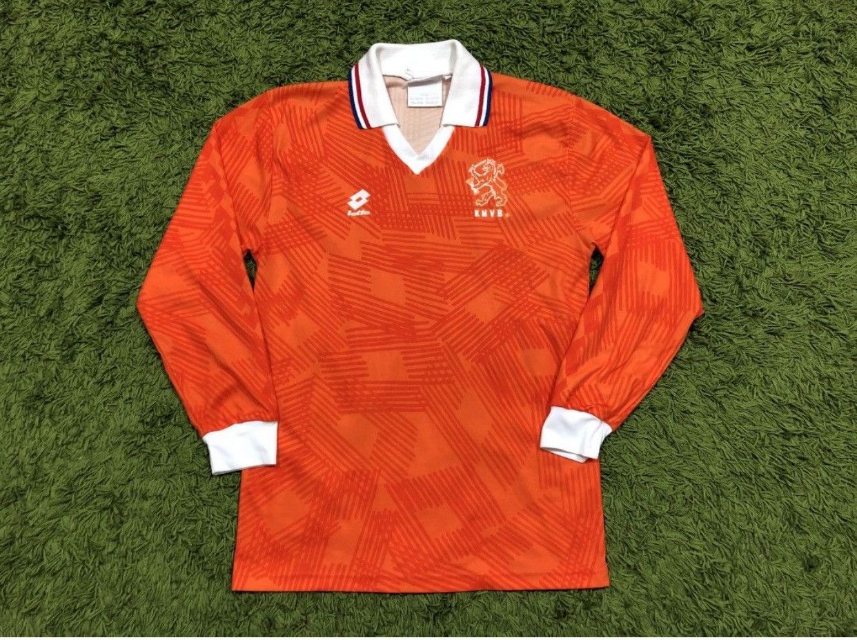 Lotto Sport FIFA Vtg Holland Netherland World Cup 1991 LS Jersey Soccer Size US M / EU 48-50 / 2 - 1 Thumbnail