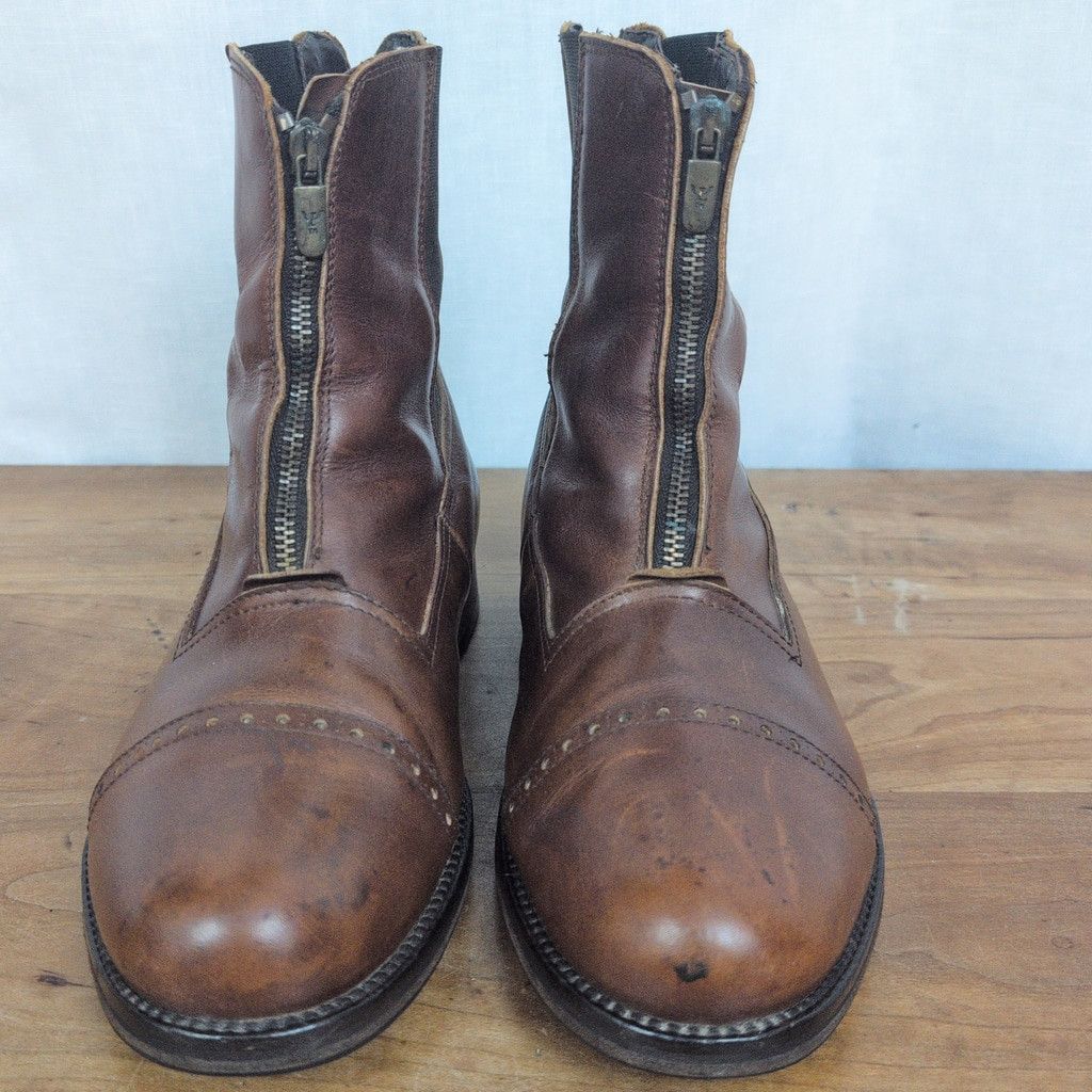 Vintage Landi Italian Made Paddock Style Leather Boots Eu 41 Size US 10 / IT 40 - 8 Thumbnail