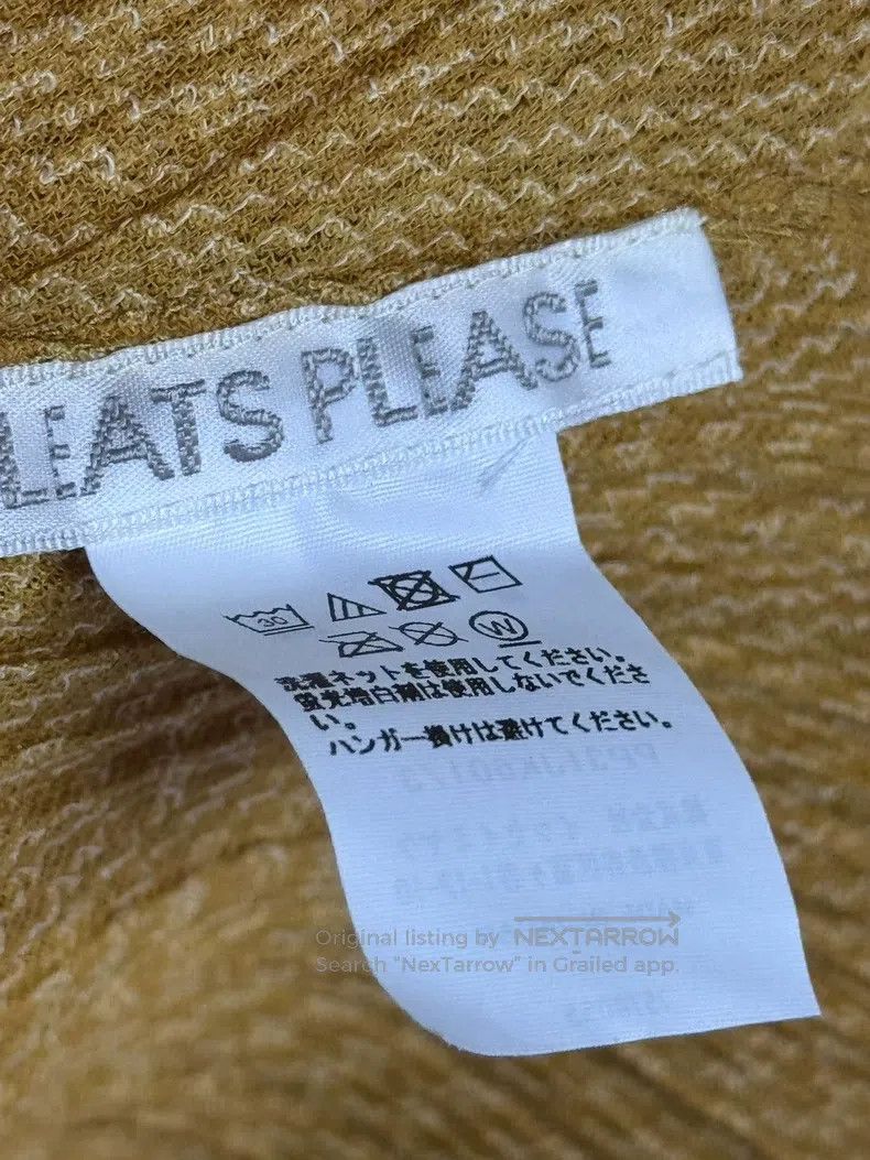 Issey Miyake Issey Miyake Yellow Flutter Sleeve T-shirt Size L / US 10 / IT 46 - 3 Thumbnail