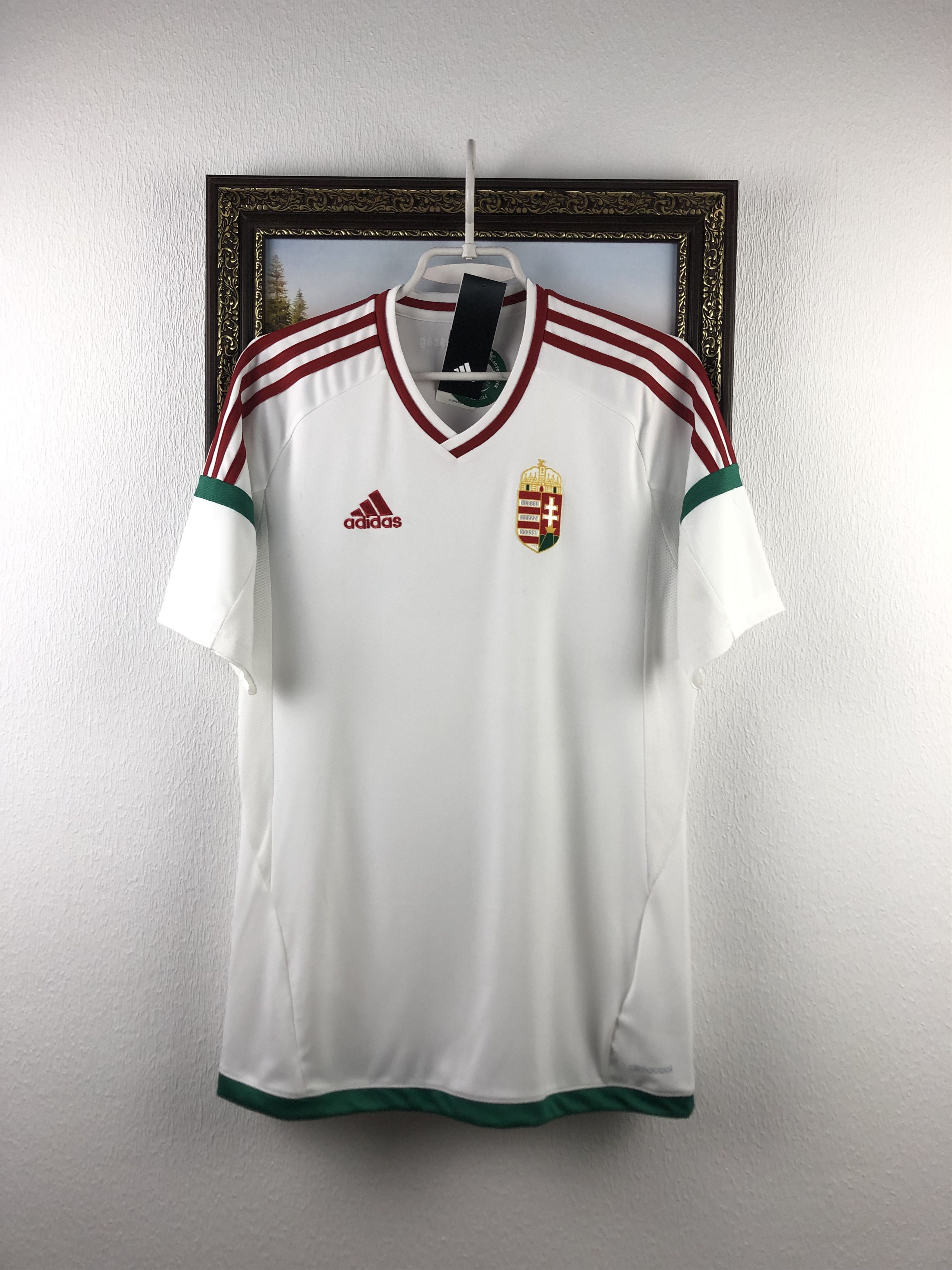 Adidas Hungary football shirt Soccer Jersey New Trikot Tee Hype Size US S / EU 44-46 / 1 - 1 Thumbnail