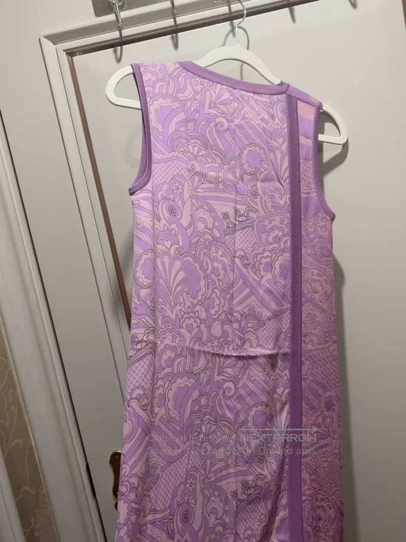 Hermes Hermes Mulberry silk and mesh vest dress Size XXS / US 00 / IT 34 - 5 Thumbnail