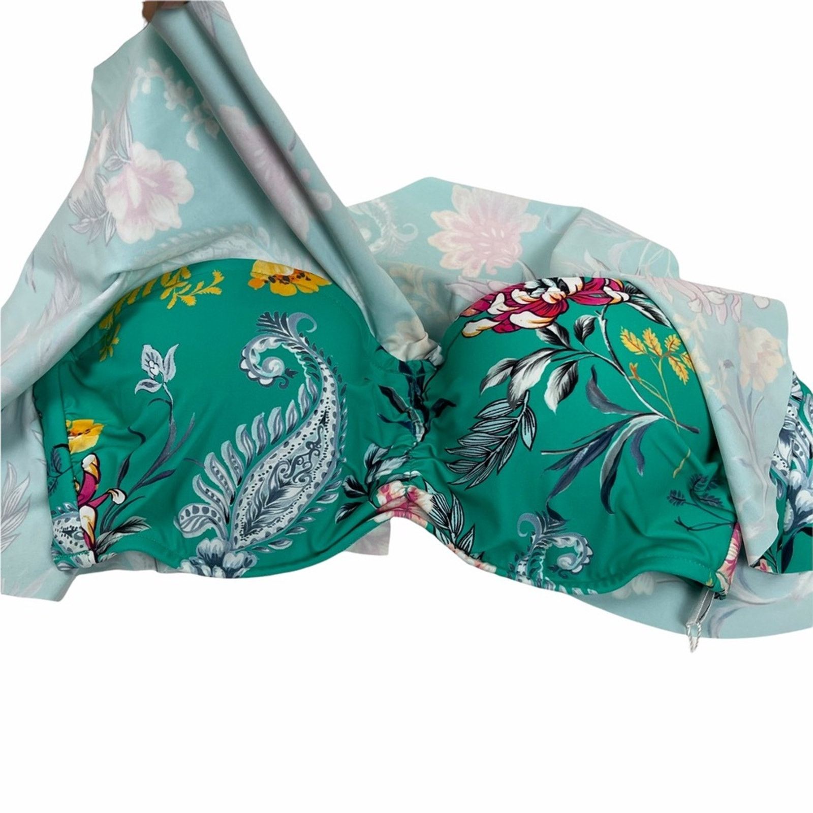 MINKPINK Minkpink and Seafolly Bikini Bundle Green Floral 8 Medium Size ONE SIZE - 3 Thumbnail