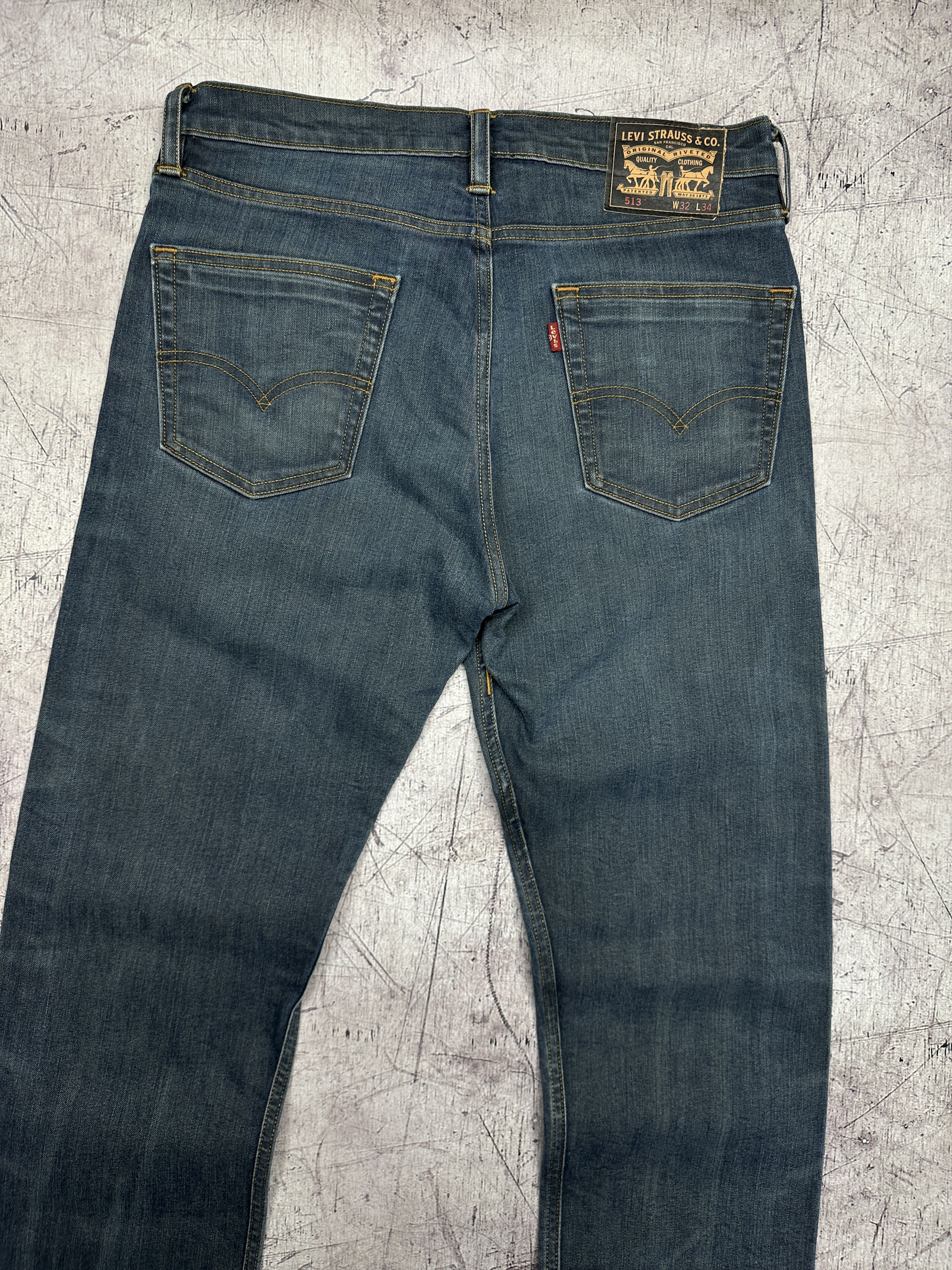 Levi's Levi's 513 Mens Denim Pants Jeans Size 32 x 34 Size US 32 / EU 48 - 2 Thumbnail