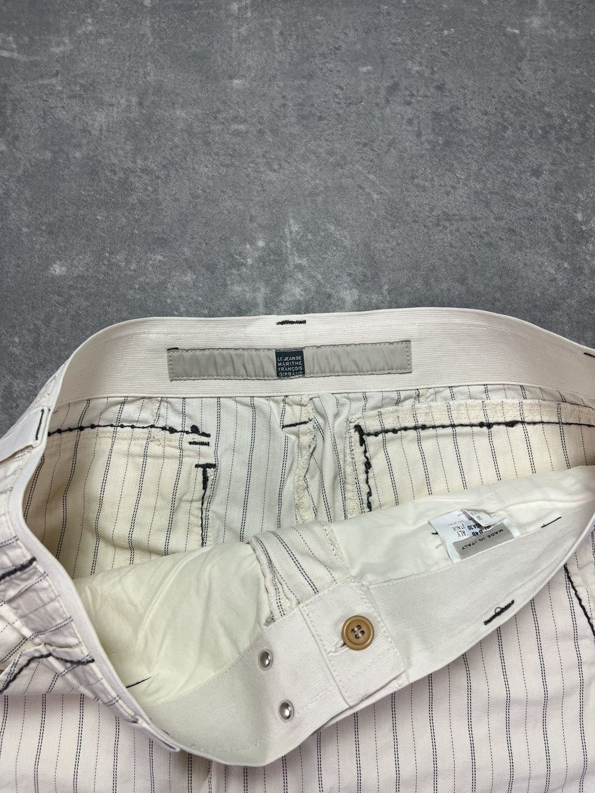 Marithe + Francois Girbaud 00s Marithe + Francois Girbaud Striped Loose Shorts 30 Size 30" / US 8 / IT 44 - 8 Thumbnail