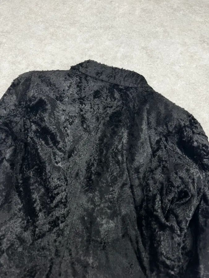 Jean Paul Gaultier 2000s Jean Paul Gaultier Black Fur Velvet Blazer Jacket Size S / US 4 / IT 40 - 6 Thumbnail