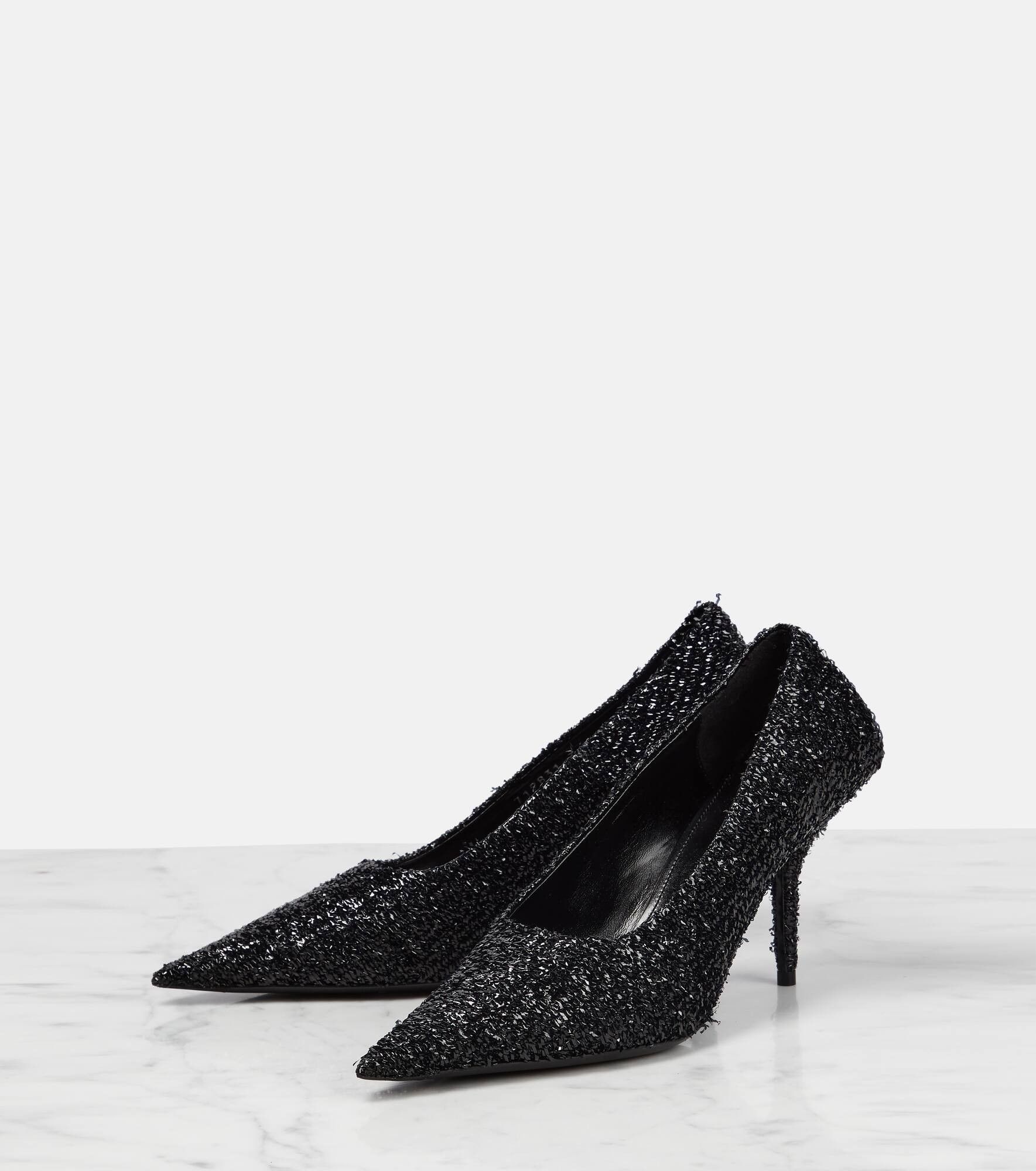 Balenciaga o1y0625 Spike Heel Pumps in Black Size US 8 / IT 38 - 2 Thumbnail