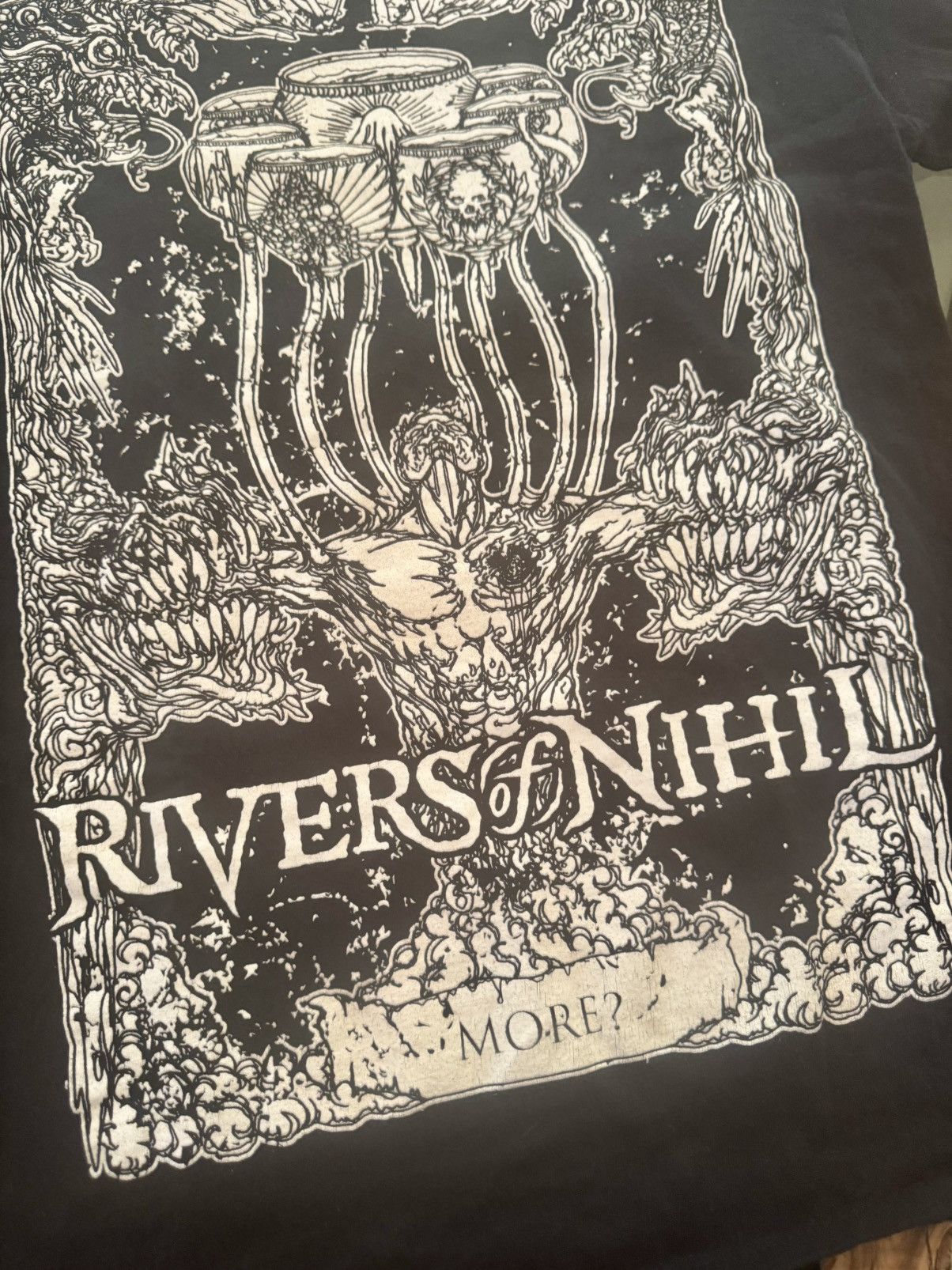Band Tees × Slayer Rivers of Nihil 2022 Terrestria World Tour USA Leg Tee MED Size US M / EU 48-50 / 2 - 8 Thumbnail