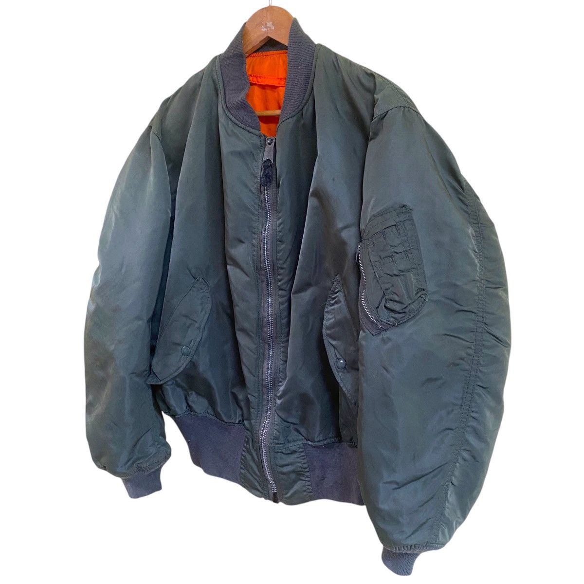 Alpha Industries 💥 VINTAGE ALPHA INDUSTRIES MA-1 RIOT BOMBER JACKET Size US XL / EU 56 / 4 - 3 Thumbnail