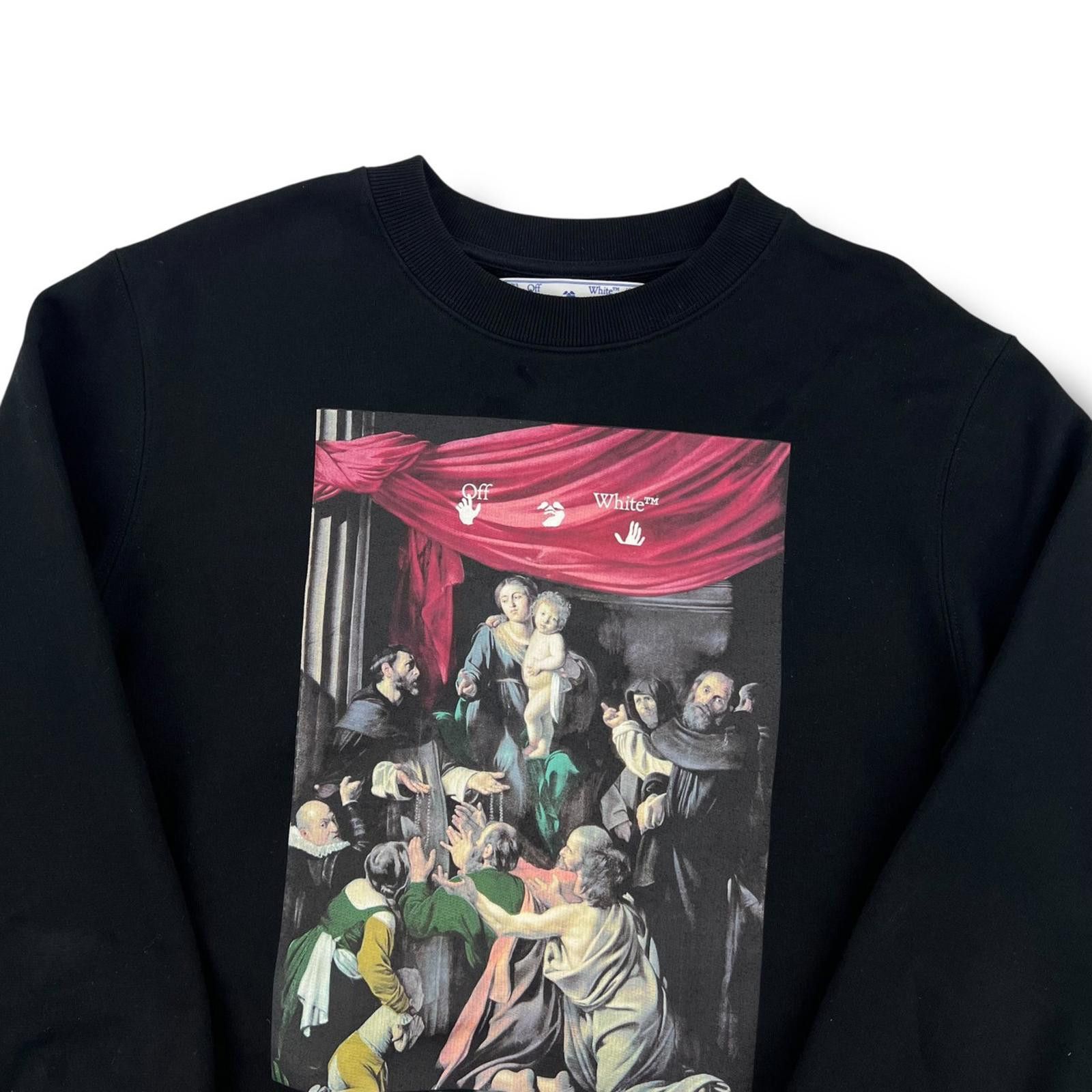 Off-White Off-White Caravaggio Painting Sweatshirt Black Size US S / EU 44-46 / 1 - 1 Thumbnail