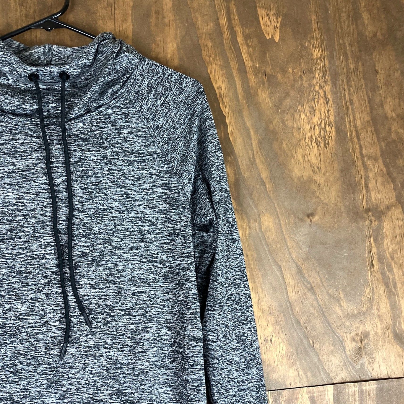 Athleta Athleta Women Sweatshirt Black Heathered Tunic Uptempo Pullover Stretch XS Size XS / US 0-2 / IT 36-38 - 4 Thumbnail