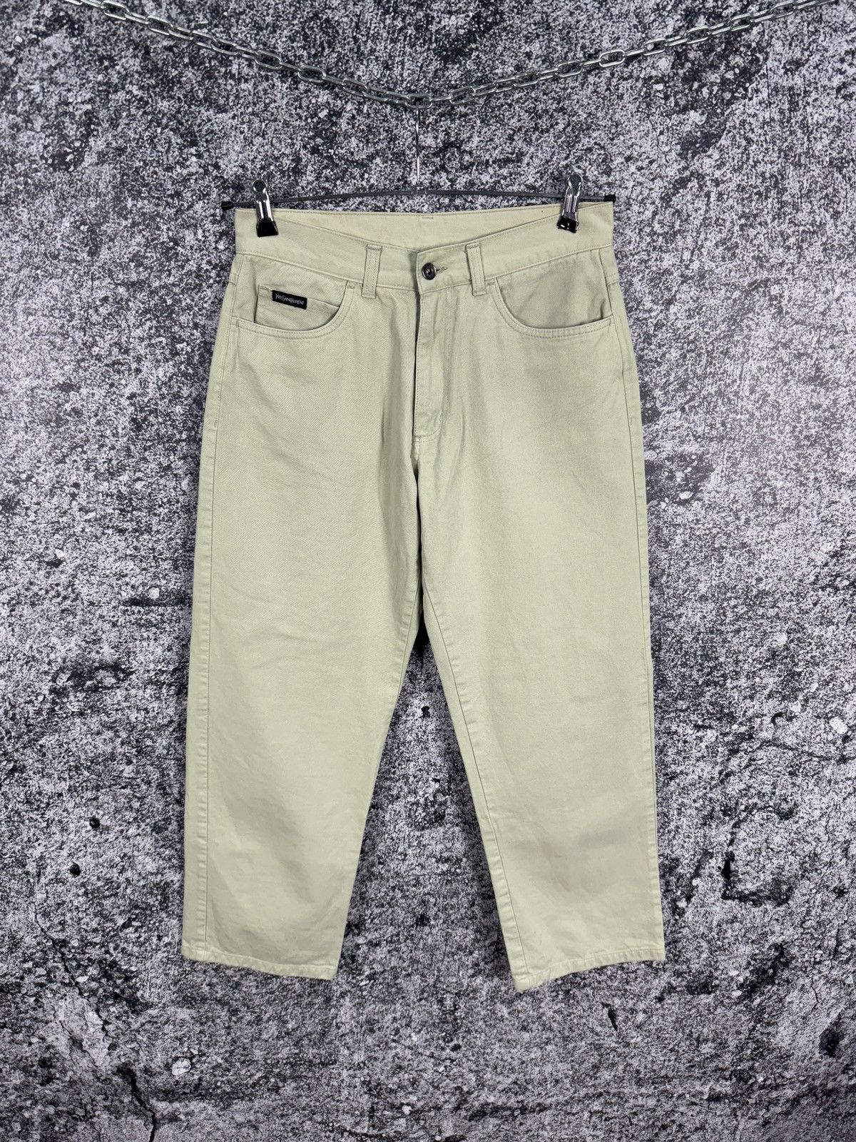 Yves Saint Laurent Yves Saint Laurent Pants Vintage Straight Trousers W32 Size US 32 / EU 48 - 2 Thumbnail