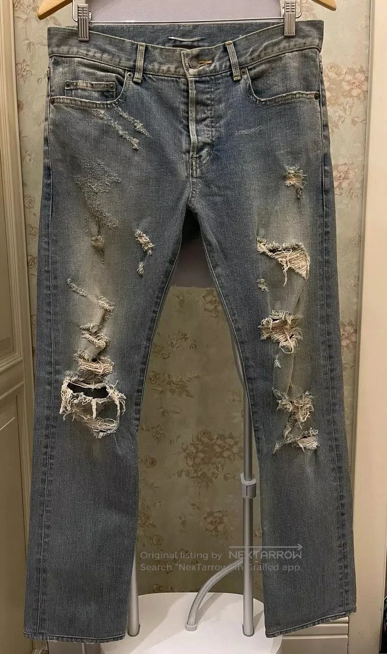YSL SLP Distressed Blue Jeans.