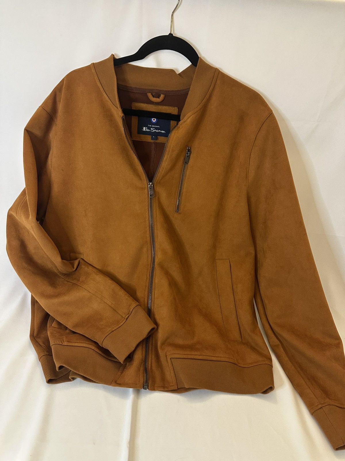 Ben Sherman Ben Sherman Men's Faux Suede Bomber Jacket Full Zip Large Size US L / EU 52-54 / 3 - 1 Thumbnail