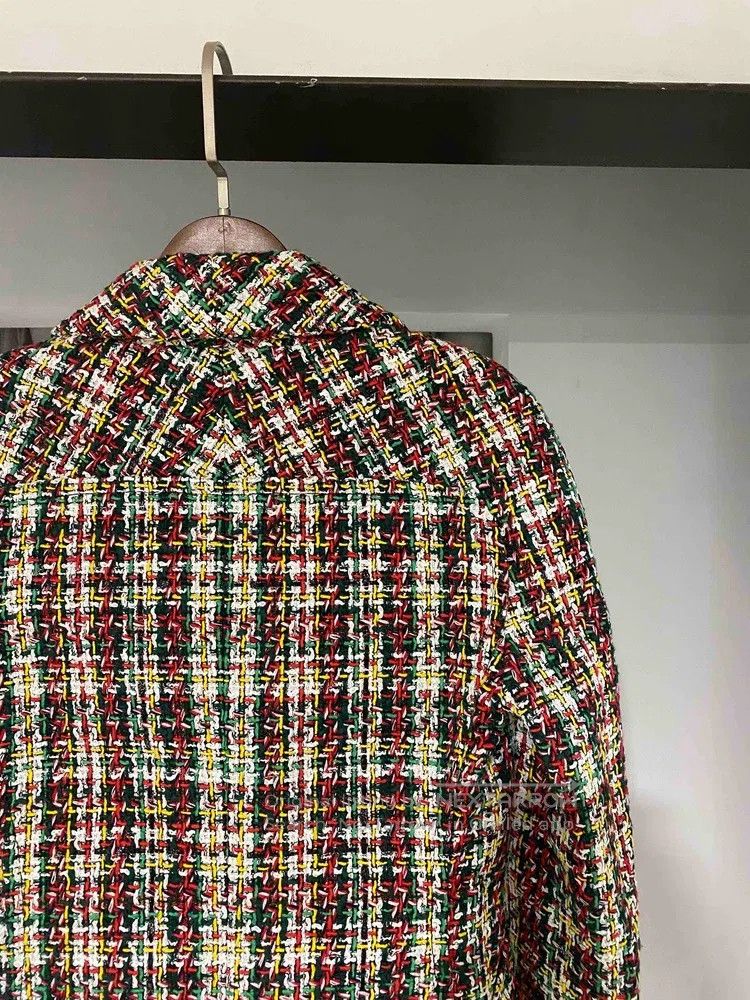 Chanel Chanel Data centre white red green mosaic Velcro jacket Size XXS / US 00 / IT 34 - 5 Thumbnail