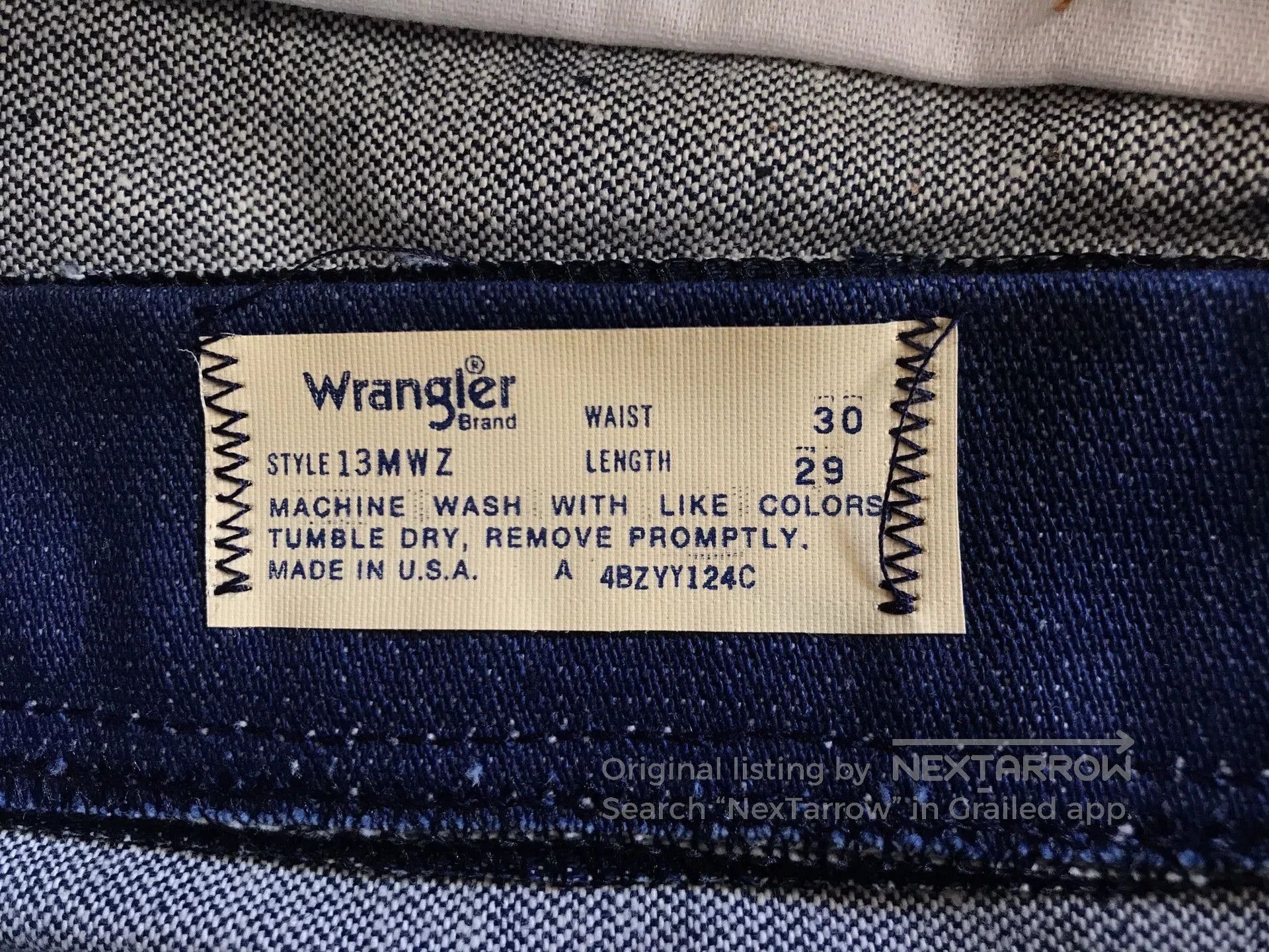Wrangler 1970s Wrangler 13MWZ Jeans W30L29. Size US 30 / EU 46 - 8 Thumbnail
