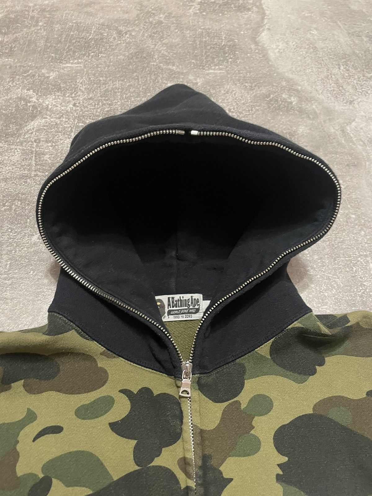 Bape 1st Camo Color Block Full Zip Hoodie Size US M / EU 48-50 / 2 - 8 Thumbnail