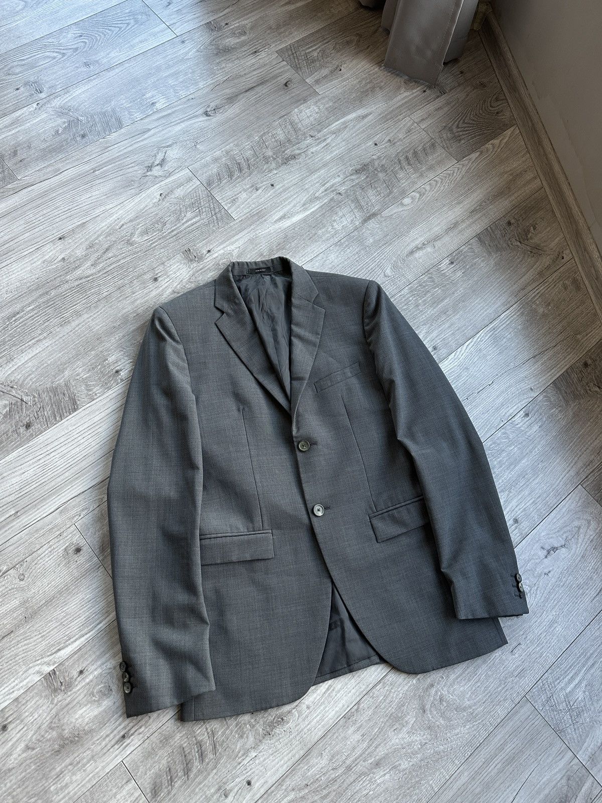 Jil Sander Grey men's formal wool blazer jacket Size: 46