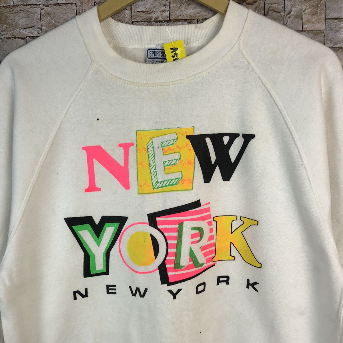 Vintage Sportswear Mitsuo Playboy New York White Sweatshirt #A515 Size US S / EU 44-46 / 1 - 5 Thumbnail