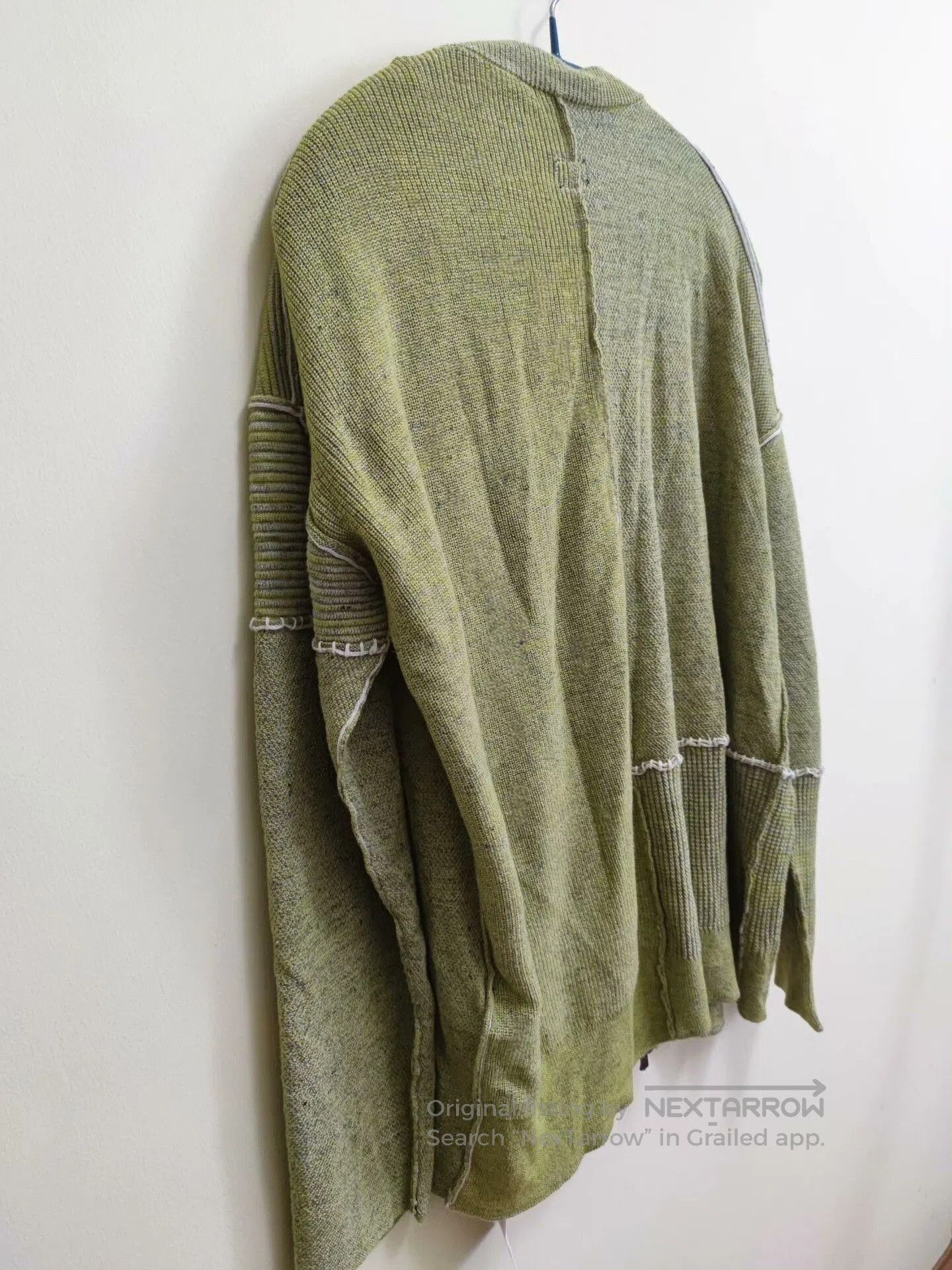 The Viridi-anne Viridi Anne Knit Cardigan in Linen Blend. Size US M / EU 48-50 / 2 - 4 Thumbnail