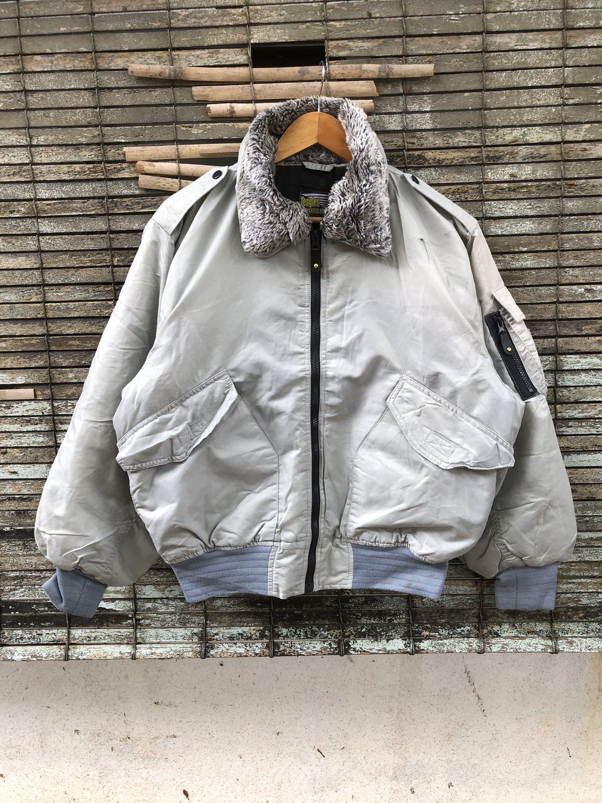 Alpha Industries Vintage Teagles Fighters Jacket Bomber Jacket Size US XL / EU 56 / 4 - 2 Thumbnail