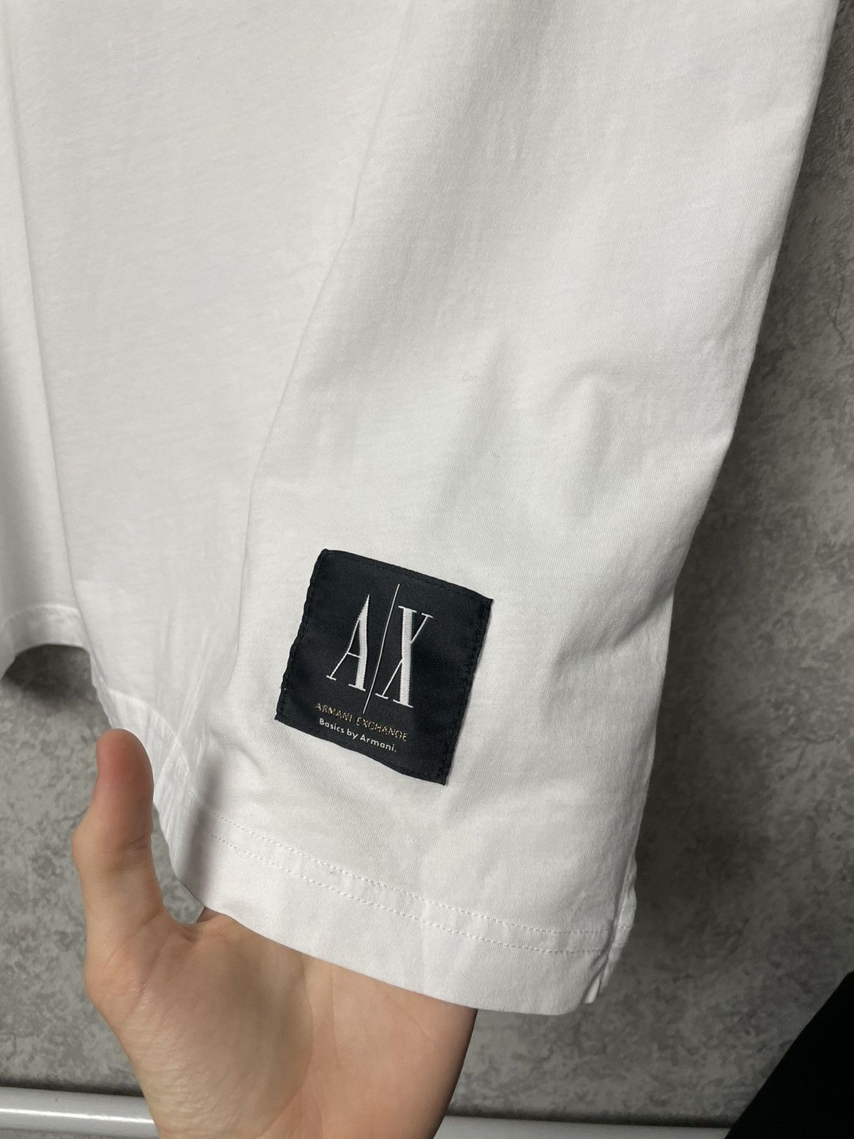 Armani Exchange Armani Exchange White Basic Polo T-Shirt Size US XL / EU 56 / 4 - 4 Thumbnail