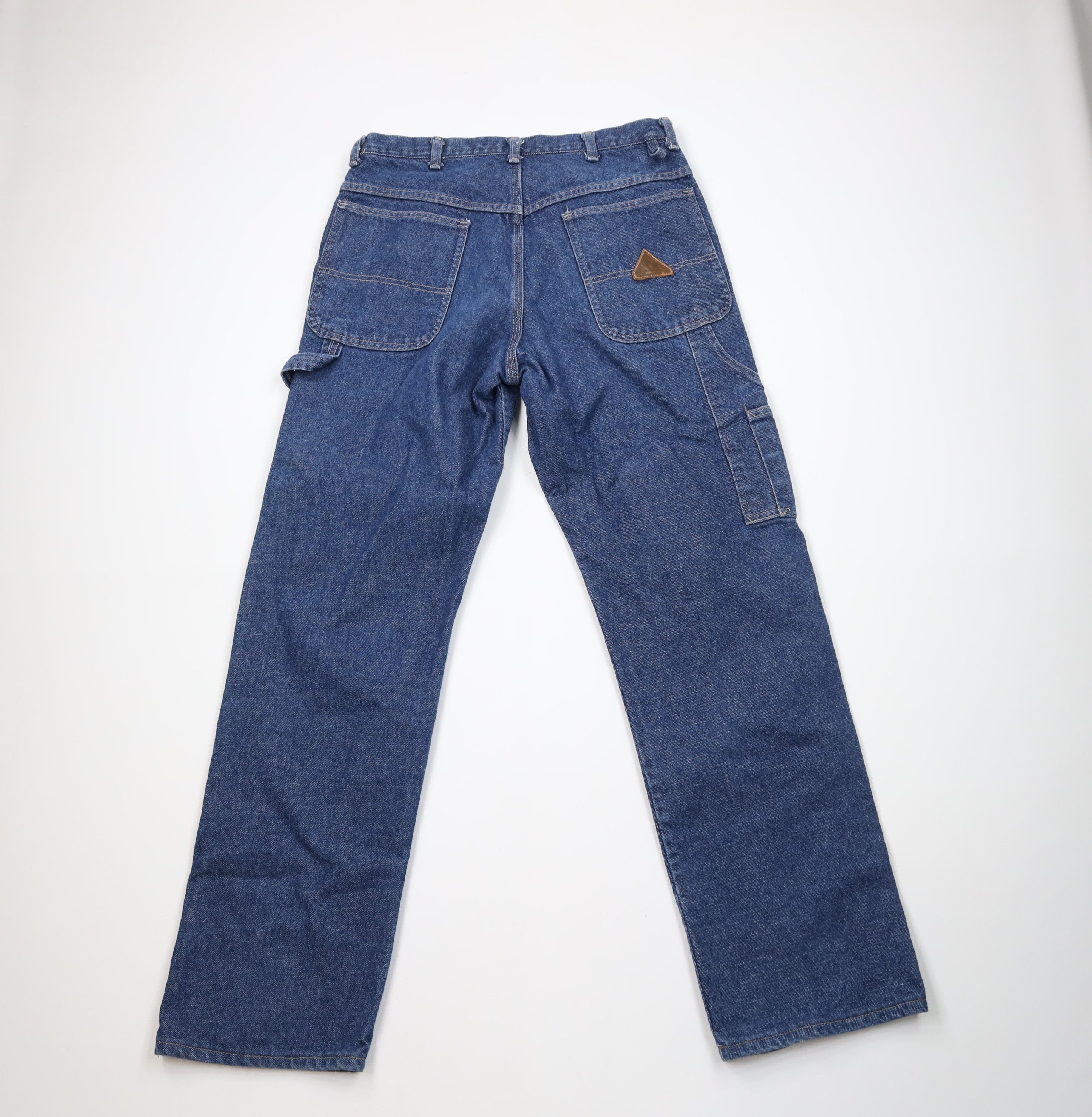 Bulwark Bulwark FR Fire Flame Resistant Dungaree Wide Leg Jeans Blue Size US 34 / EU 50 - 8 Thumbnail