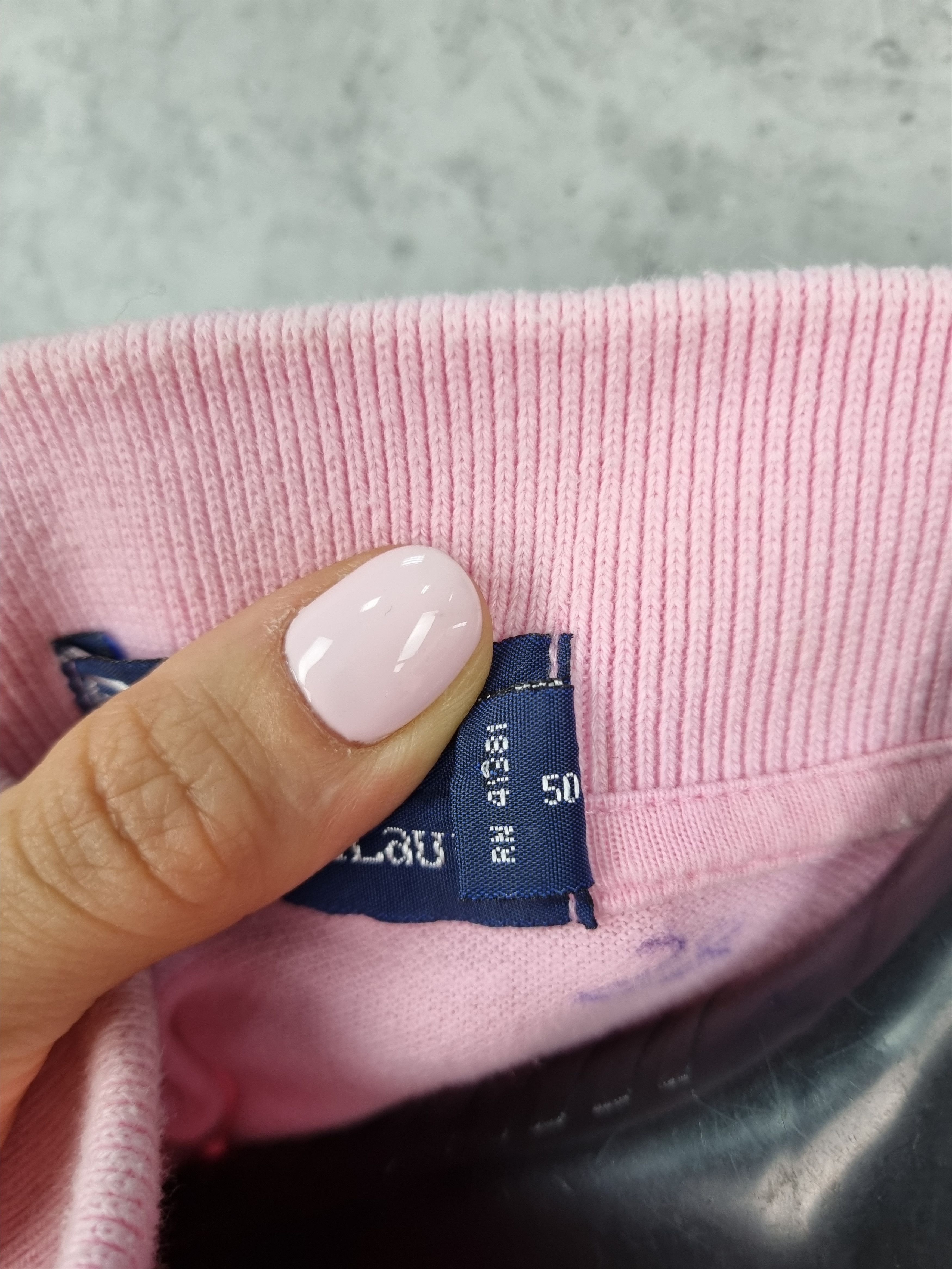 Polo Ralph Lauren × Vintage Polo Ralph Lauren Pink Attractive Long Sleeve Polo Size US XL / EU 56 / 4 - 11 Thumbnail