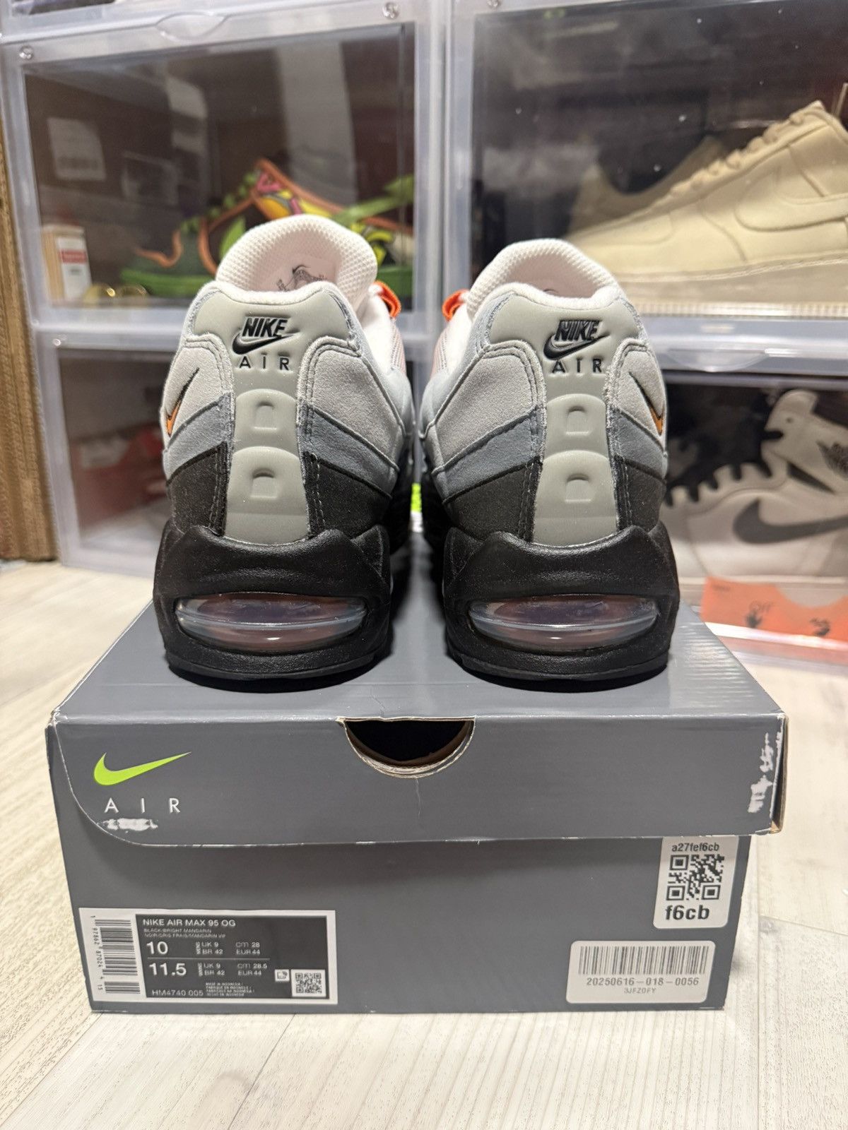 Nike Air Max 95 OG Big Bubble Bright Mandarin Orange Size US 10 / EU 43 - 5 Thumbnail