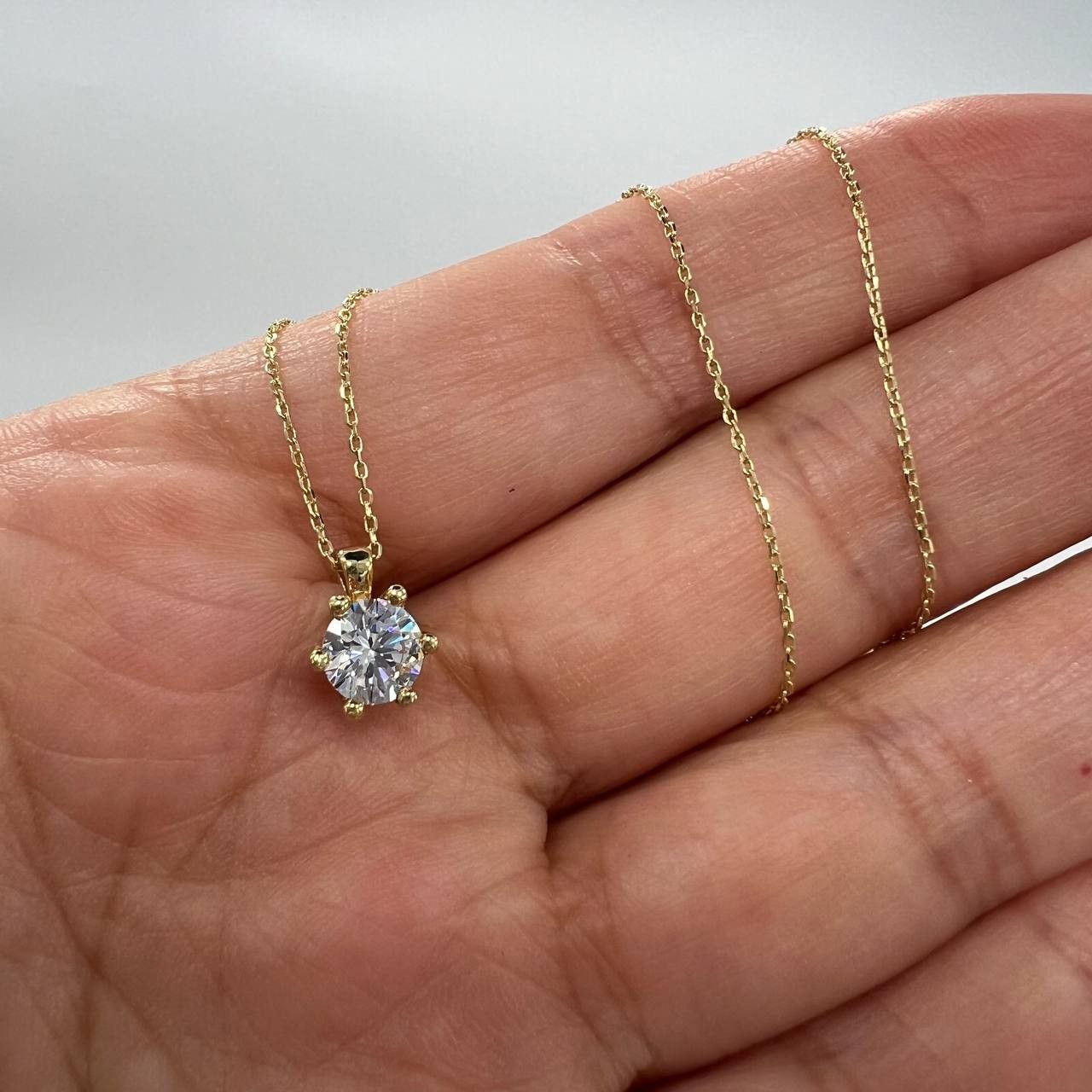 Other New Elegant 14K Solid Gold Necklace Pendant 2.0g, 21cm Size ONE SIZE - 8 Thumbnail