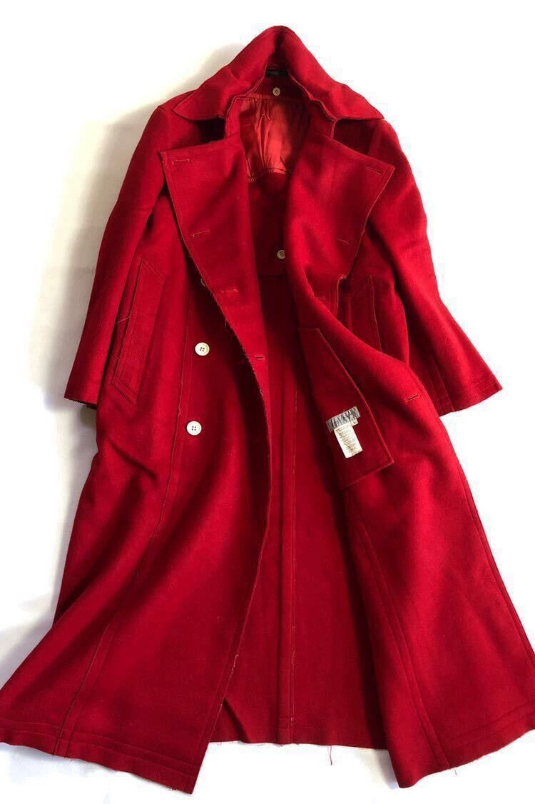 Yohji Yamamoto Yohji Yamamoto yohji yamamoto 93aw Runway Red Coat Size US S / EU 44-46 / 1 - 1 Thumbnail