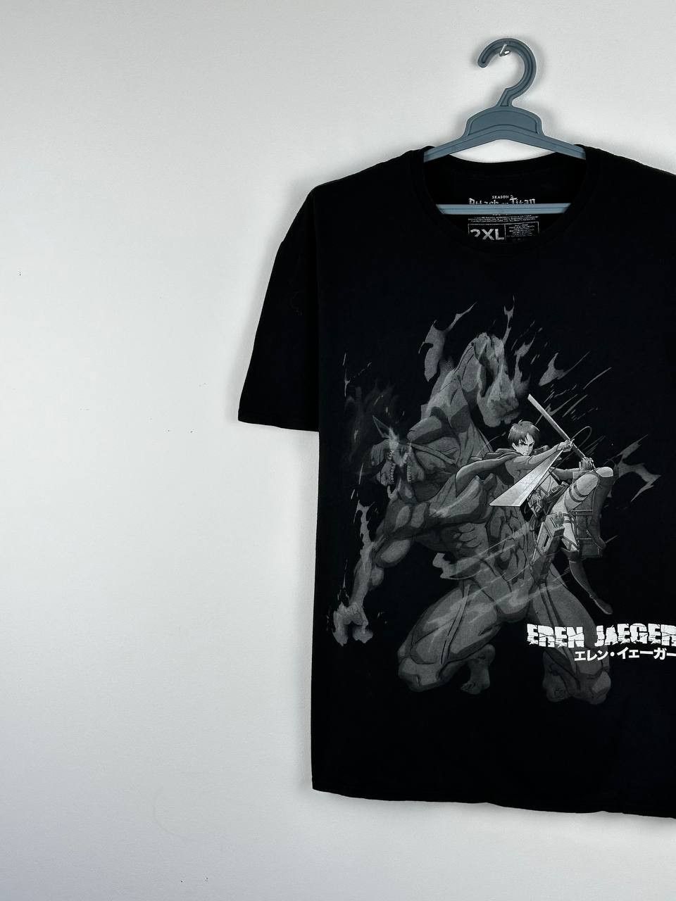 Anime Anime Attack On Titan Eren Jaeger Yeager T-shirt Y2K Size US XXL / EU 58 / 5 - 2 Thumbnail